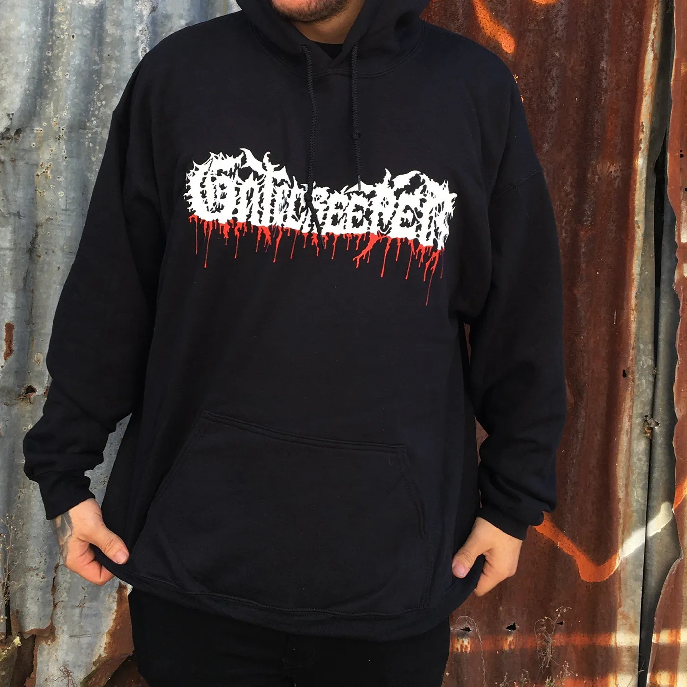 Gatecreeper Bloody Skeleton Warrior Hoodie (Black)