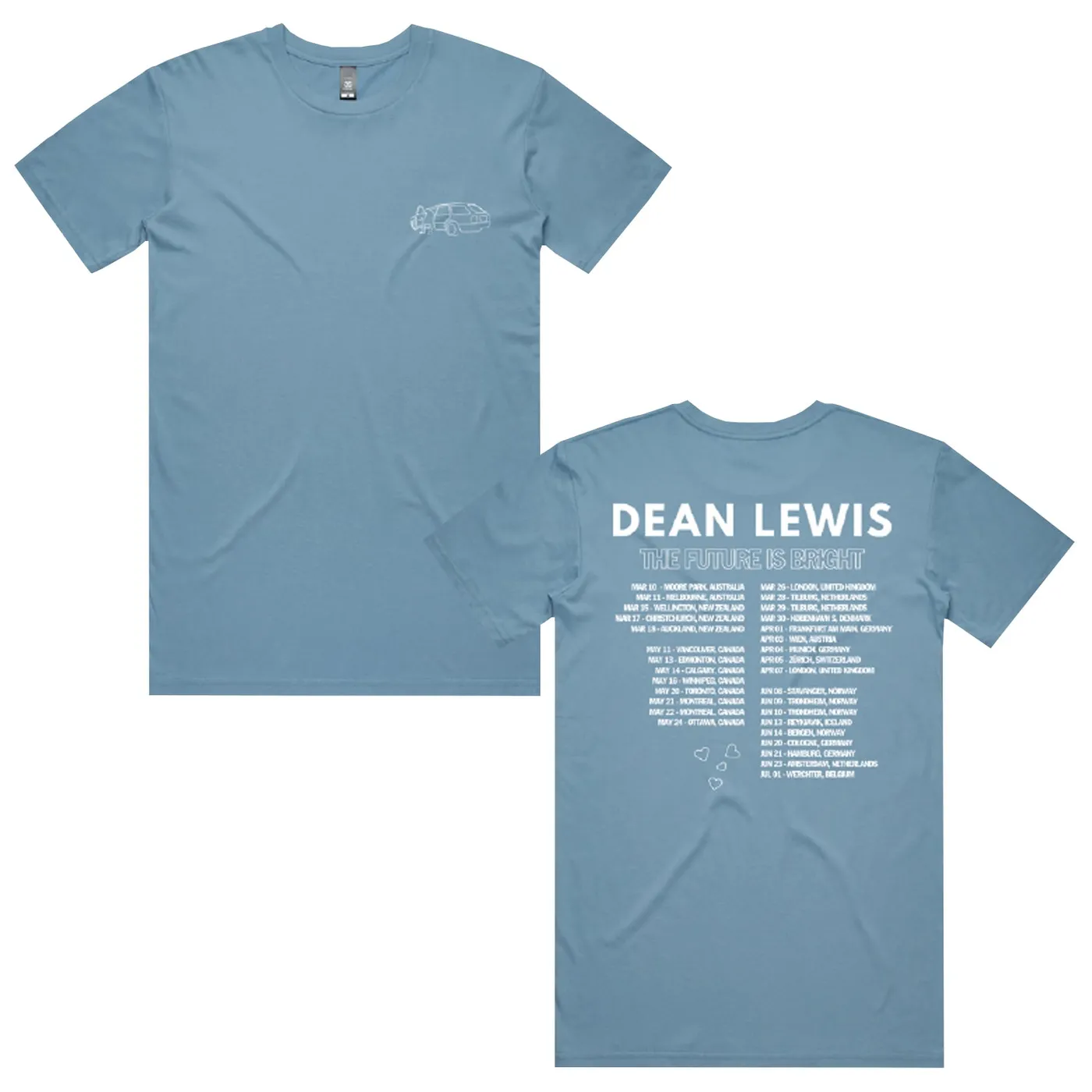 Dean Lewis Future is Bright T-Shirt (Petrol Blue)