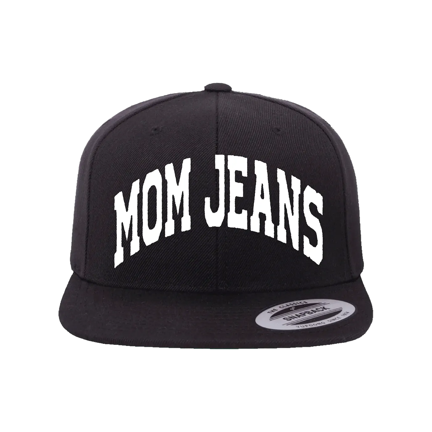 Mom Jeans. Arc Snapback Hat (Black)
