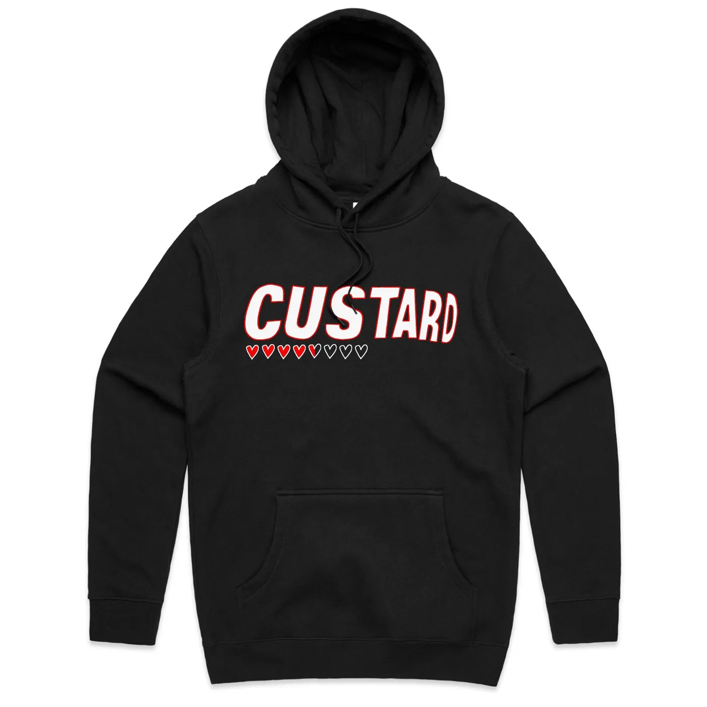 Custard Hearts Hoodie (Black)