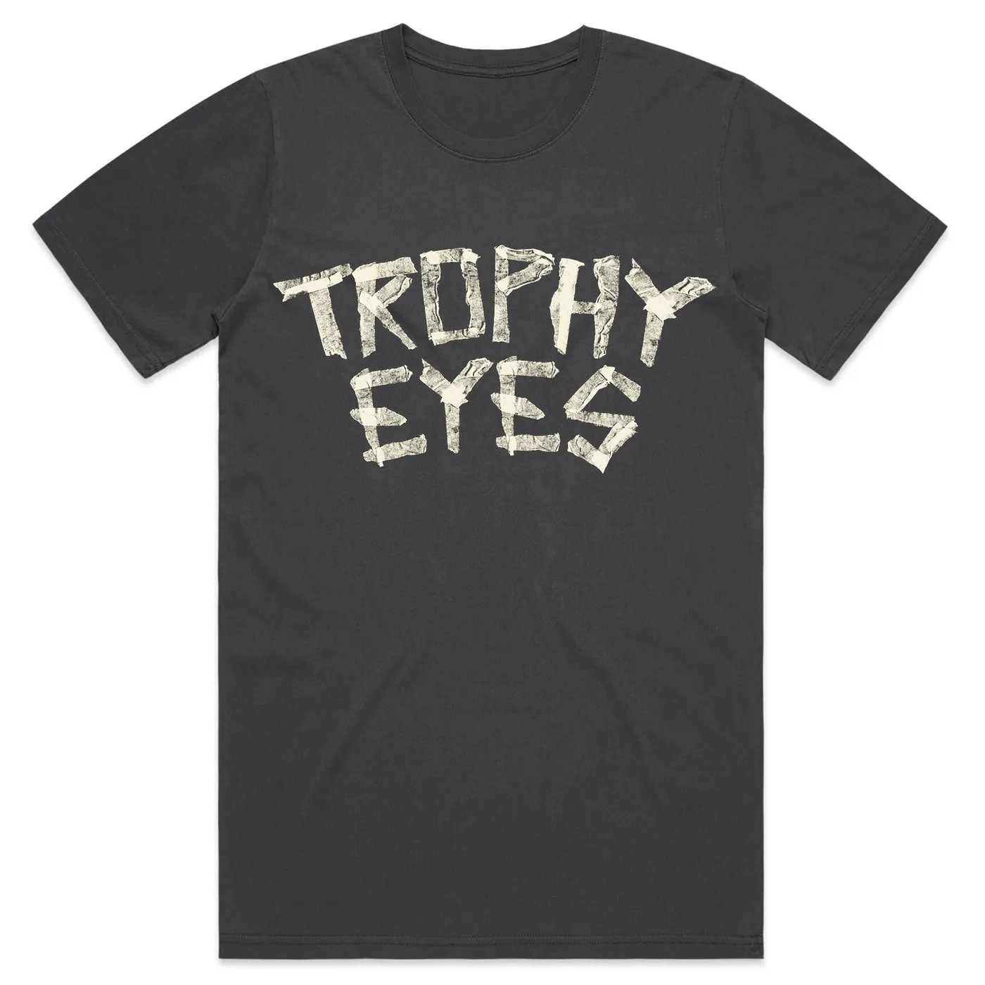 Trophy Eyes Tape Logo T-Shirt (Faded Black)
