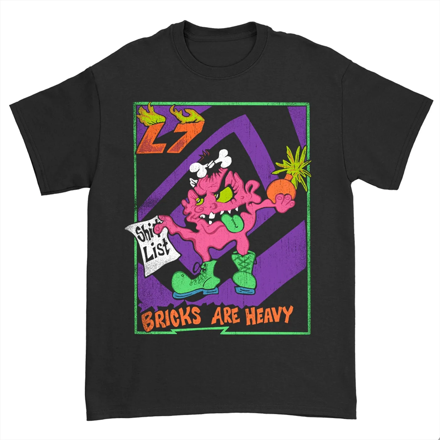 L7 Bricks Are Heavy List Tee (Black)