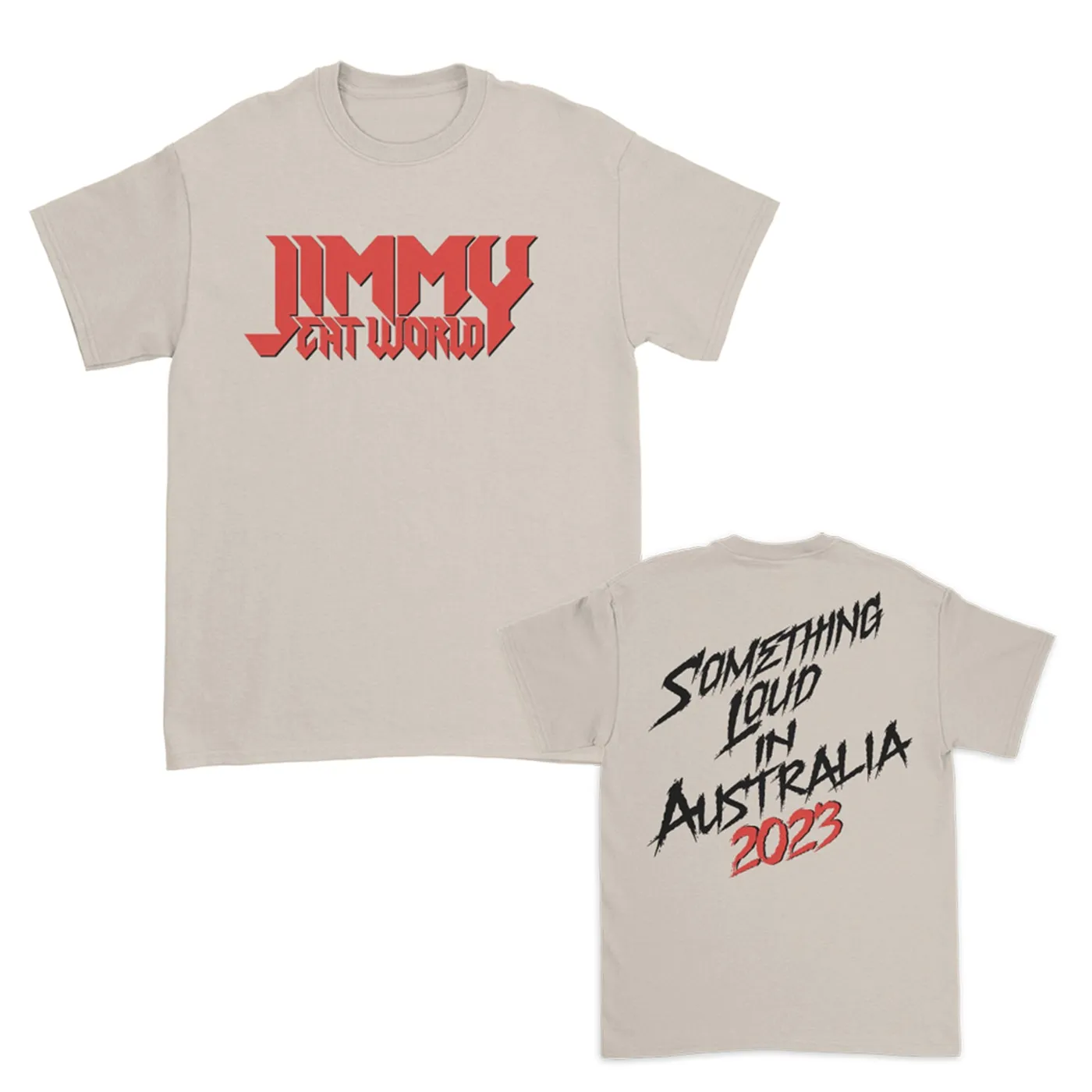 Jimmy Eat World Something Loud In AUS Tee (Sand)