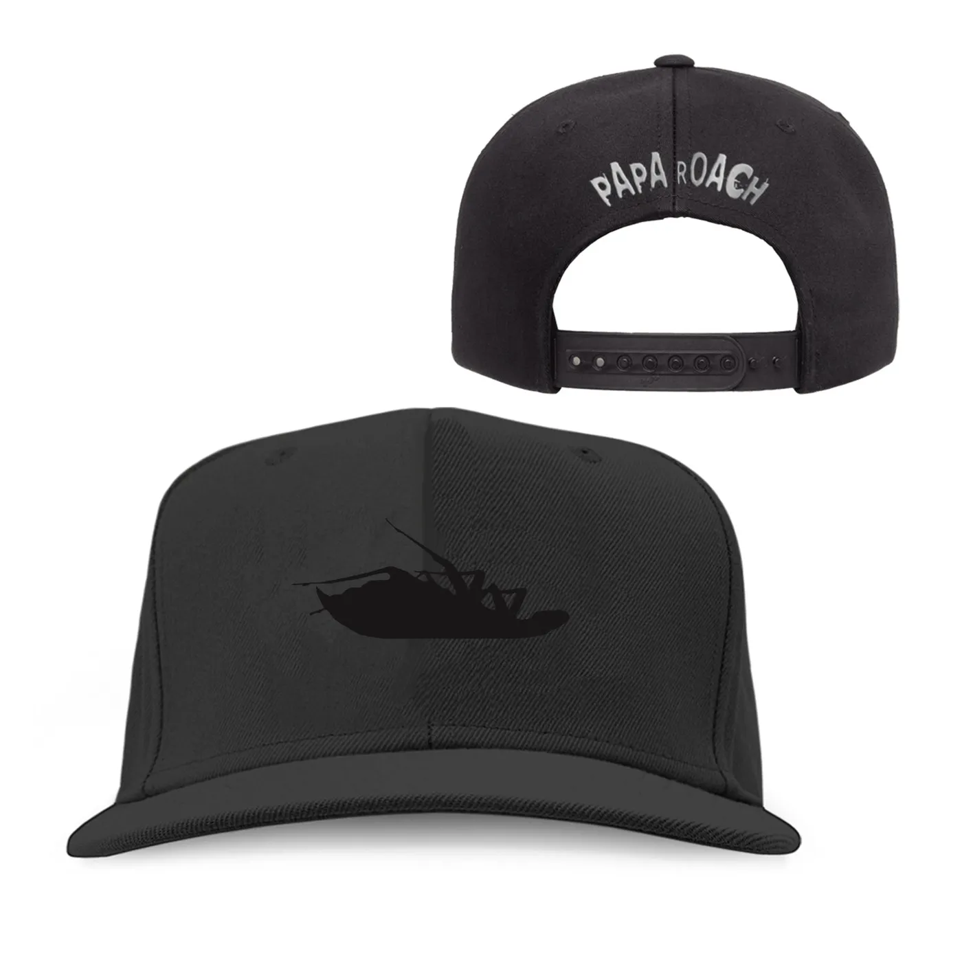 Papa Roach Roach Blackout Snapback (Black on Black)