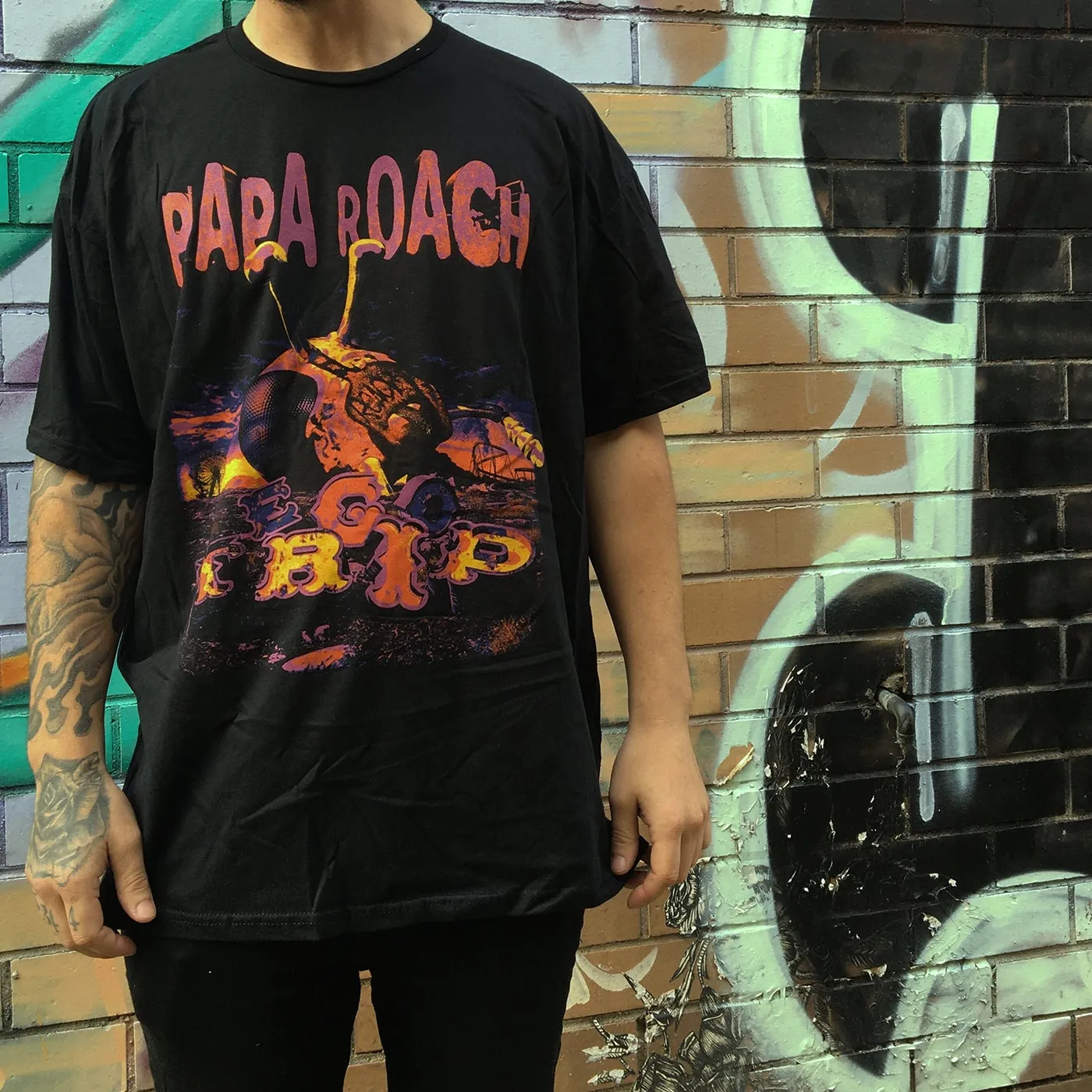 Papa Roach 2023 World Tour T-Shirt (Black)