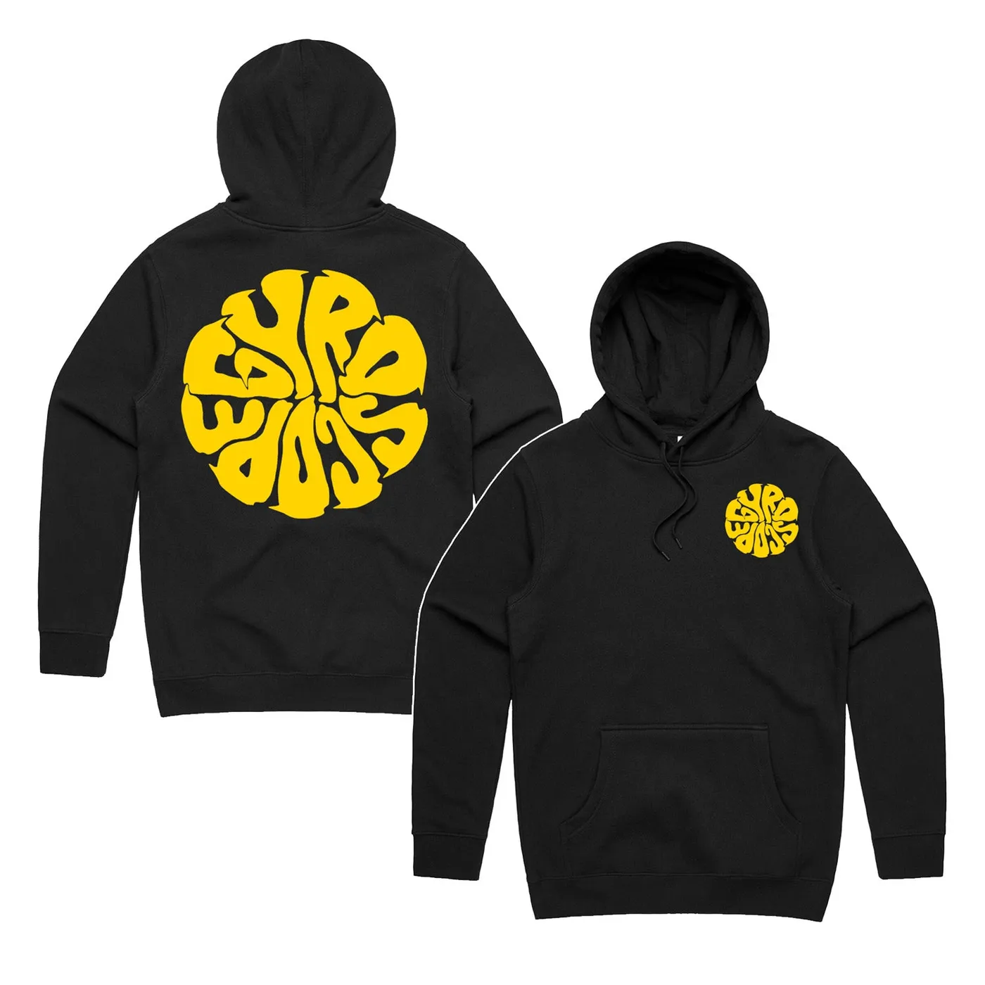 Gyroscope Liquid Logo Pullover Hoodie (Black)
