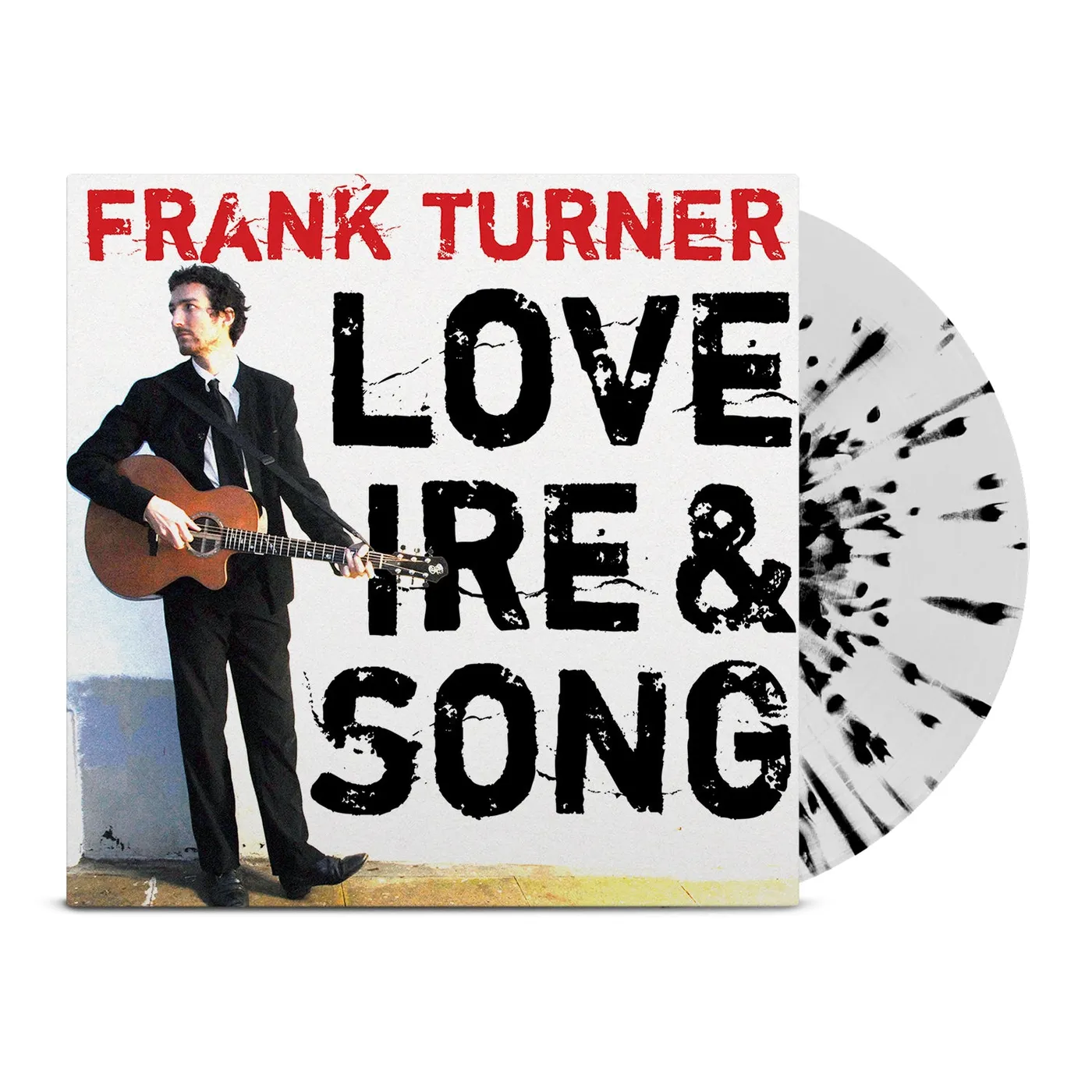 Frank Turner Love Ire & Song LP (White w/Black Splatter Vinyl)
