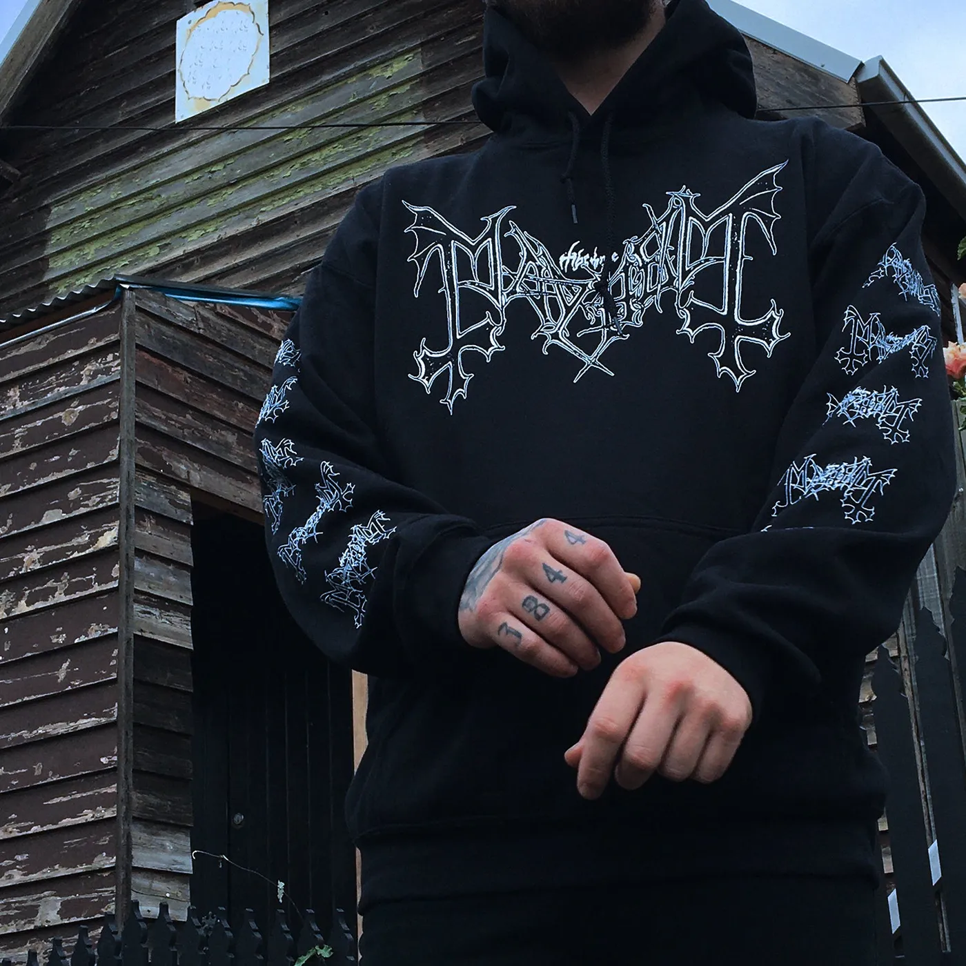 Mayhem Logo Pullover Hoodie (Black)