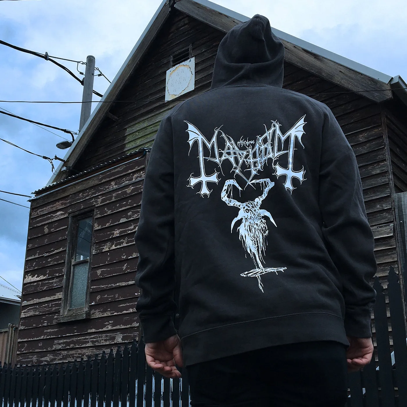 Mayhem Goat Pullover Hoodie (Vintage Black)