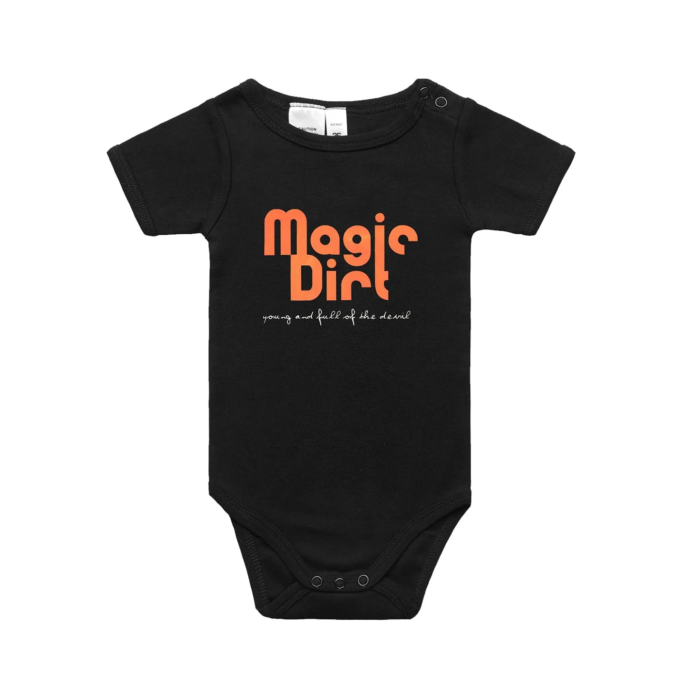 Magic Dirt Young And Full of the Devil Onesie (Black)