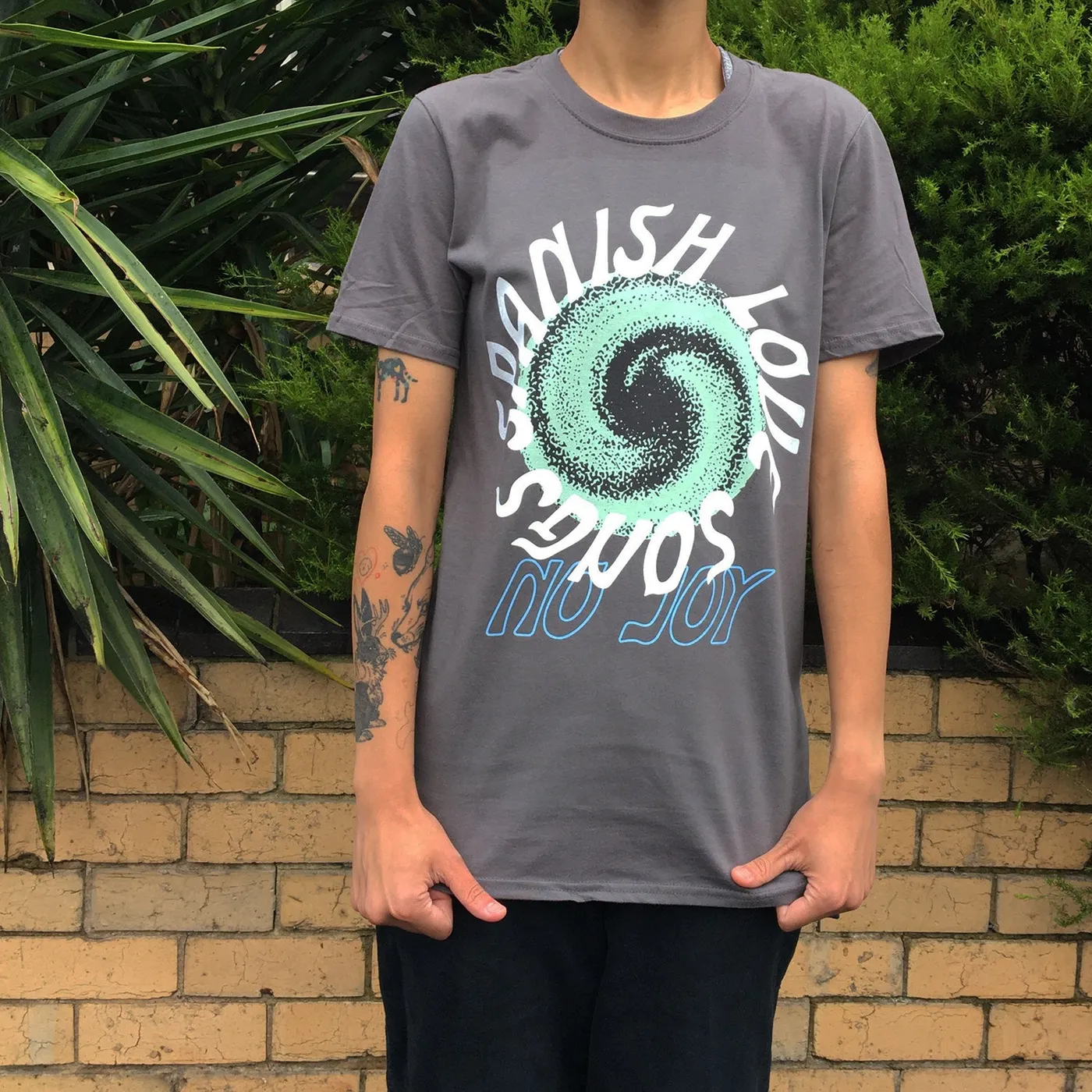 Spanish Love Songs Swirl T-Shirt (Charcoal)