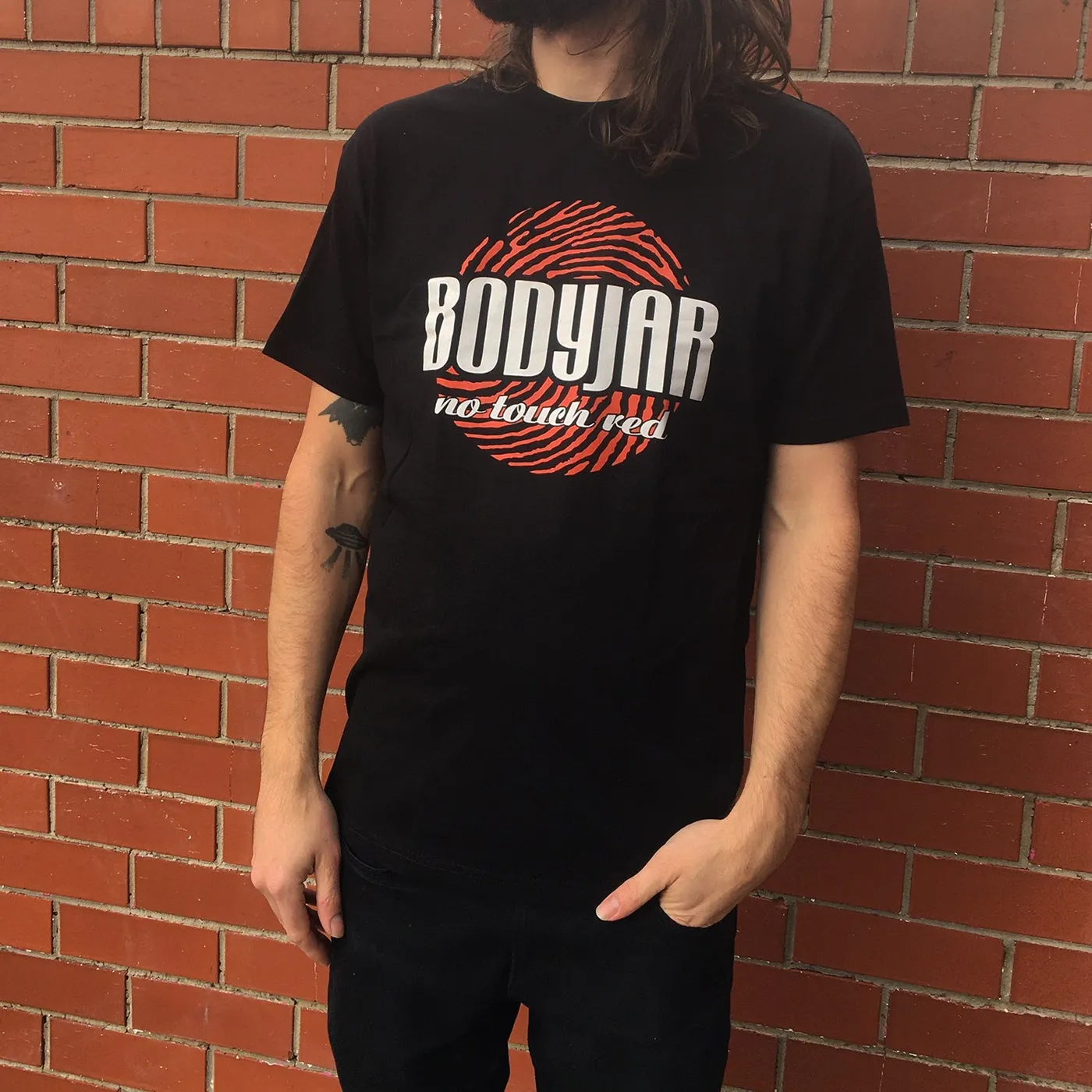 Bodyjar No Touch Red T-Shirt (Black)
