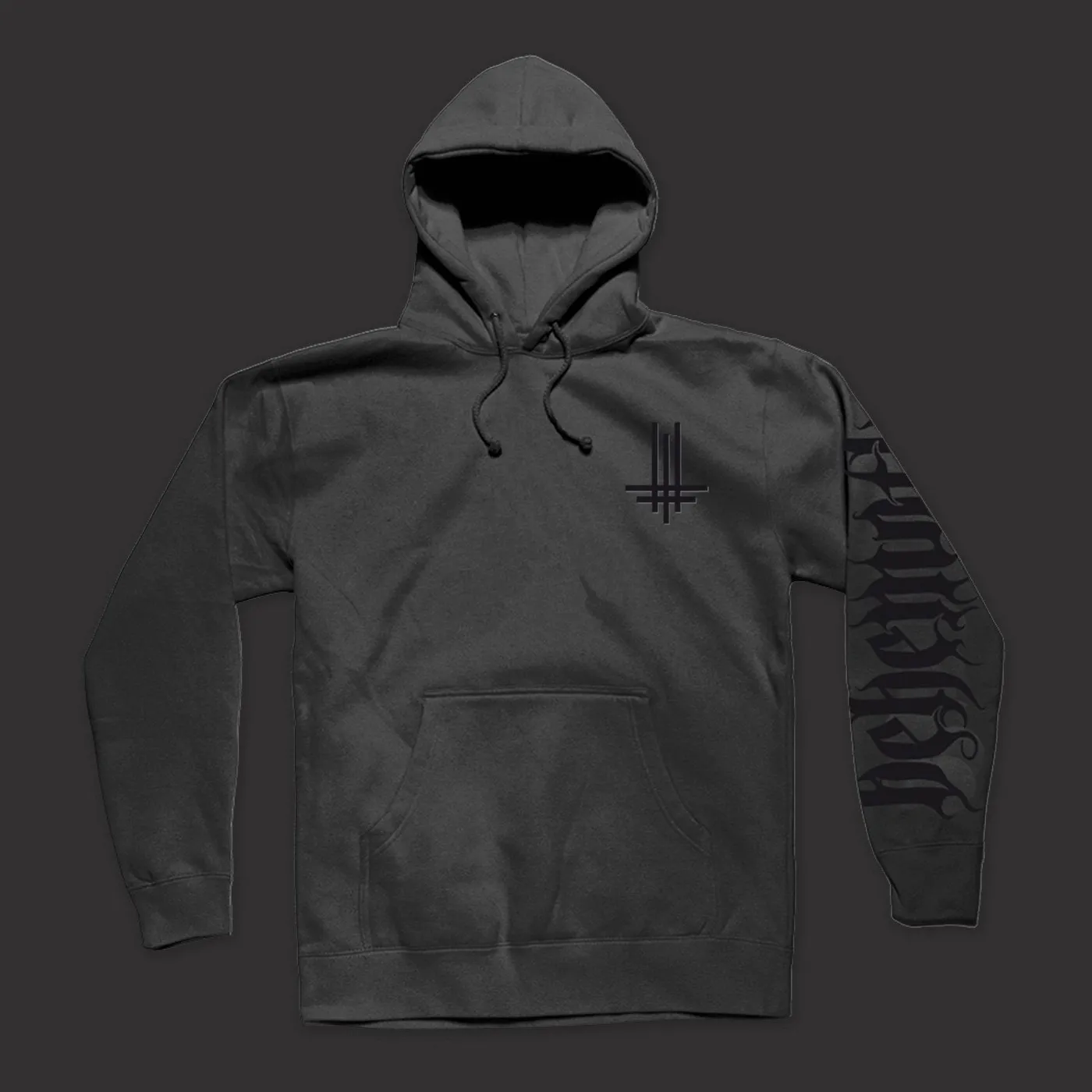 Behemoth Triumviratus Embroidered Logo Pullover Sweatshirt (Black)