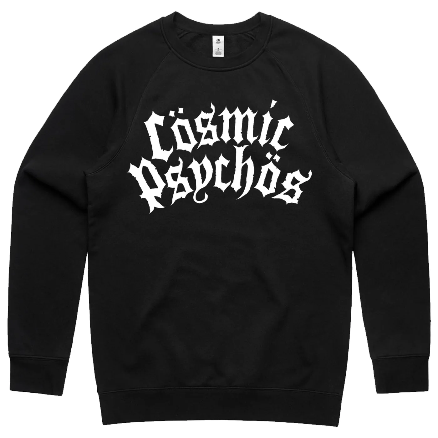 Cosmic Psychos Large Metal Logo Crewneck (Black)