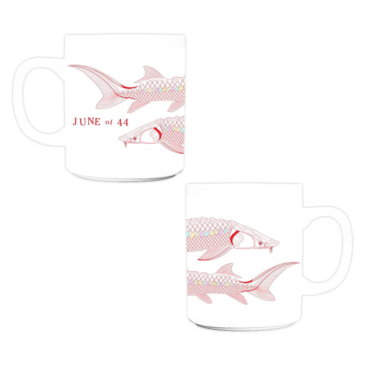 JUNE OF 44 2 Fish Mug (White)