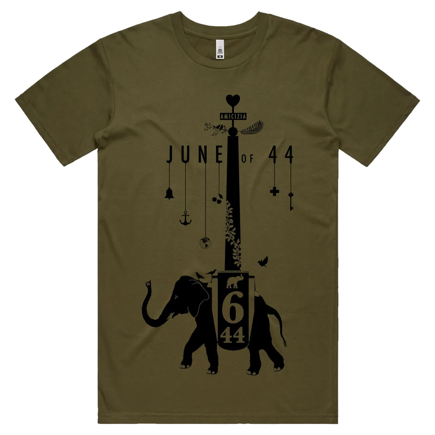 JUNE OF 44 Elephant T-Shirt (Green)