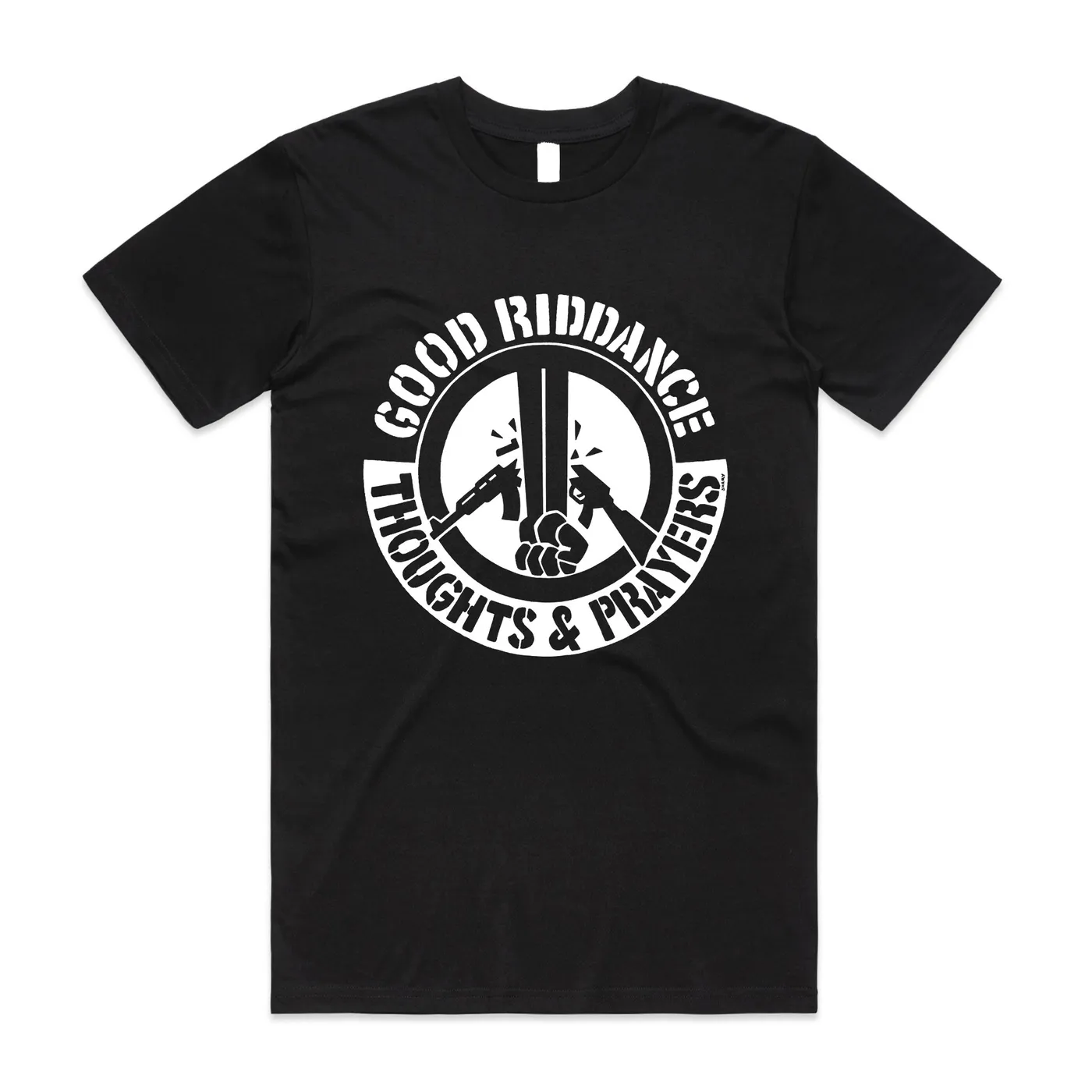 Good Riddance Thoughts and Prayers Tee (Black)