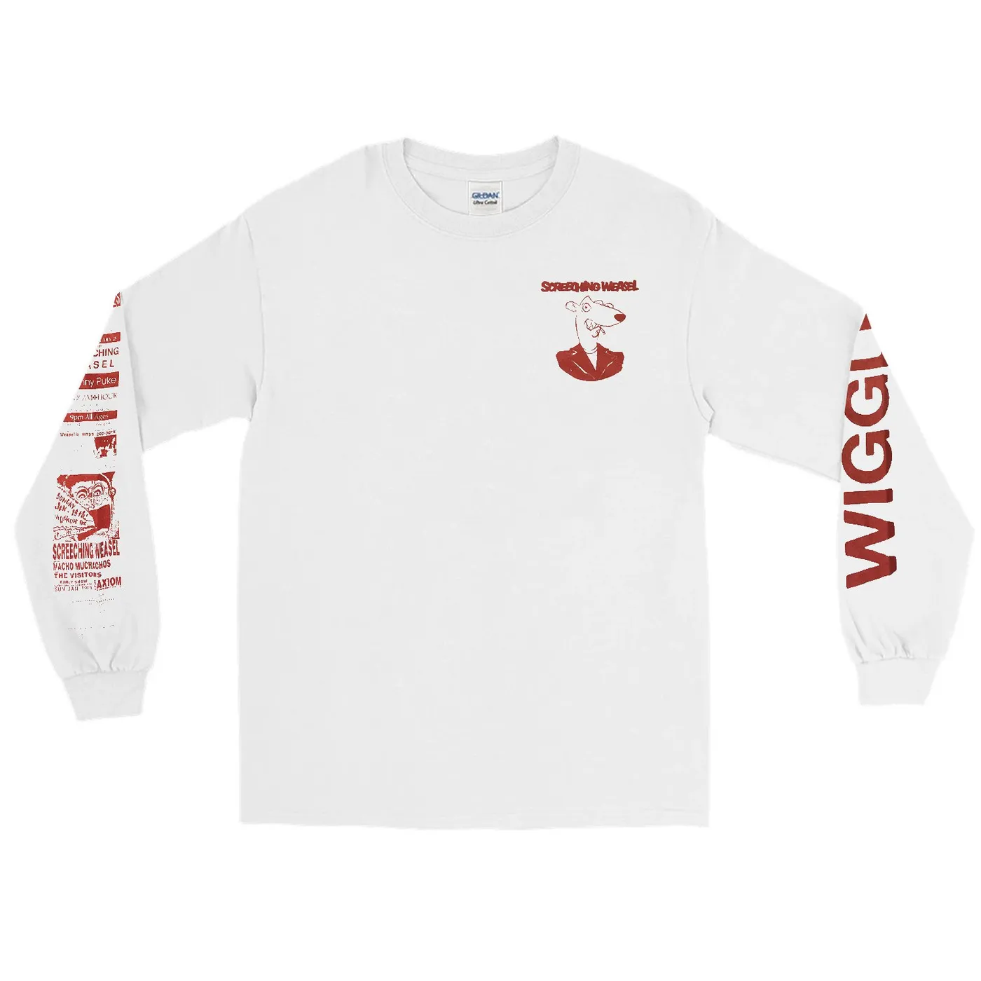Screeching Weasel Wiggle Longsleeve (White)