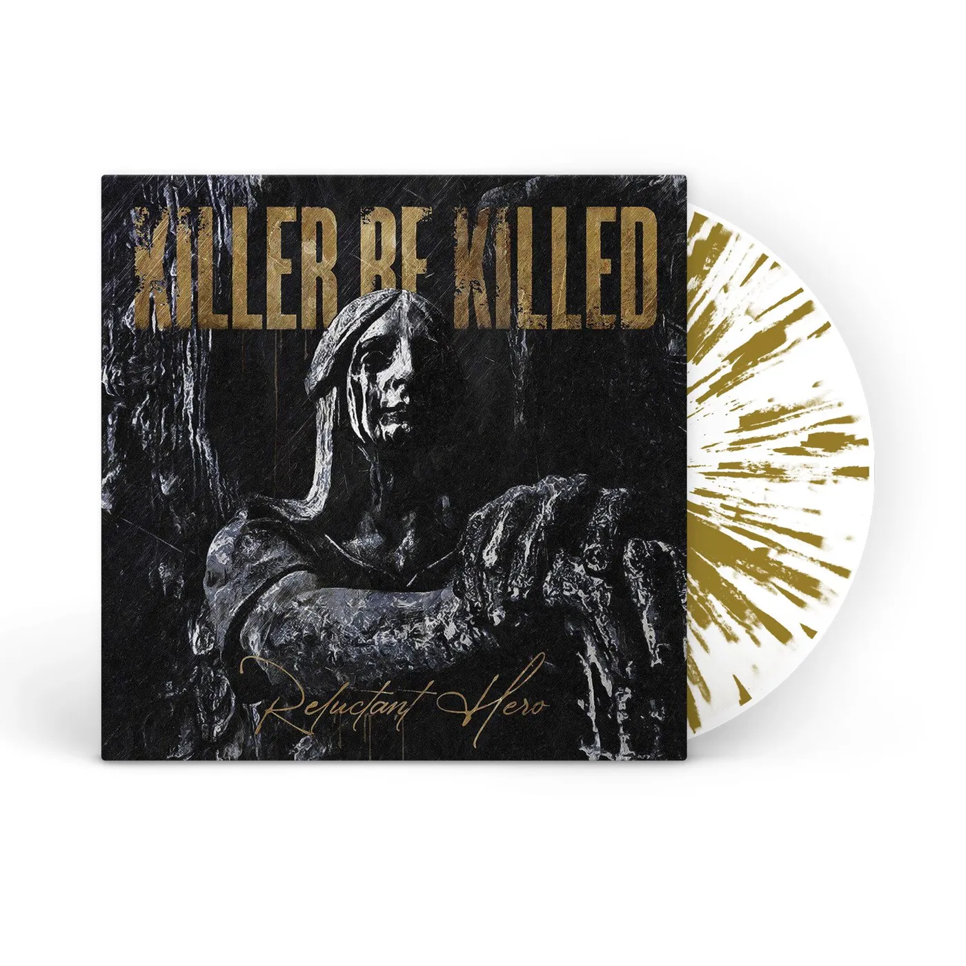 Killer Be Killed Reluctant Hero LP (White w/ Gold Splatter Vinyl)