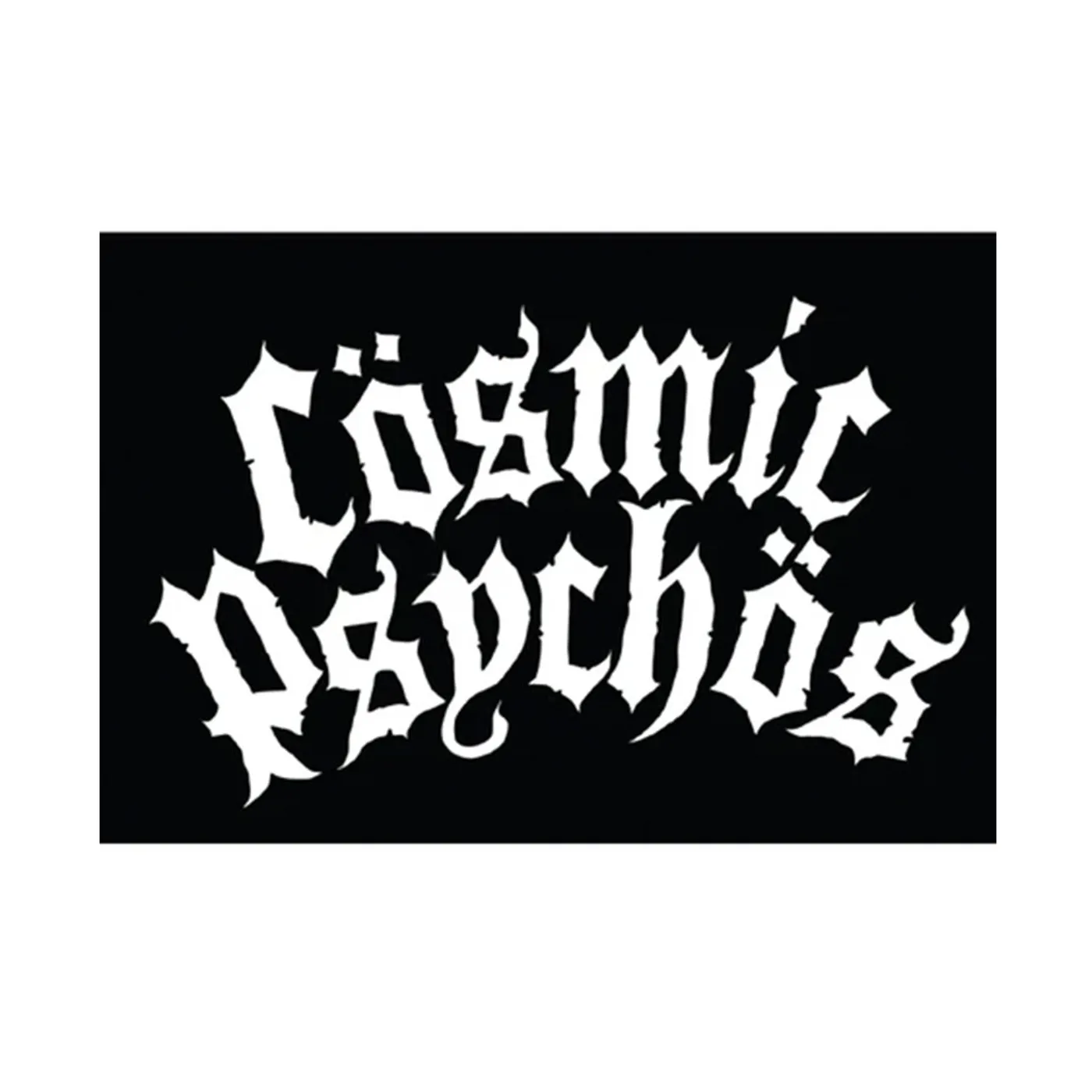 Cosmic Psychos Metal Logo Large Sticker