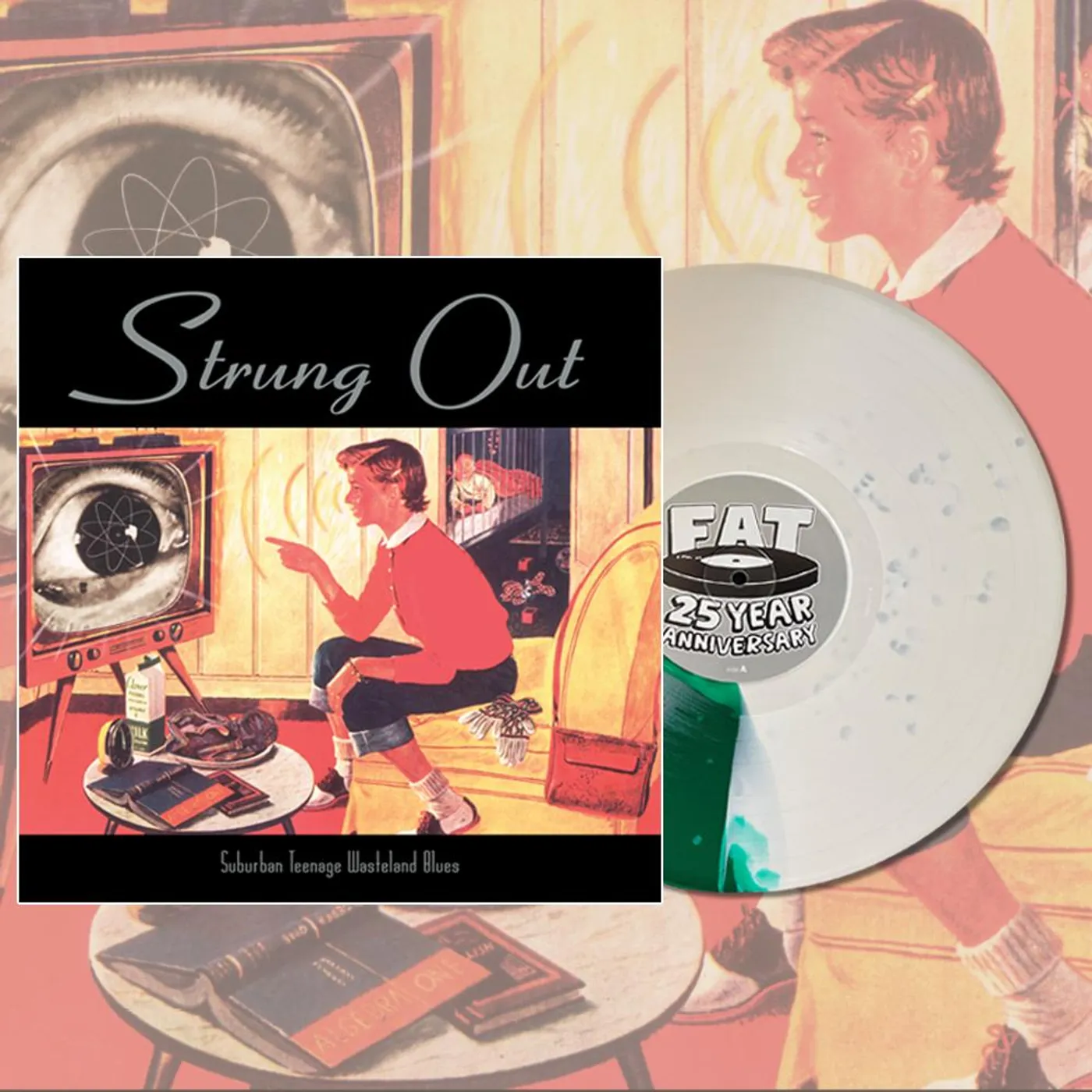 Strung Out Suburban Teenage Wasteland Blues LP (25th Anniv. Colour) (Vinyl)
