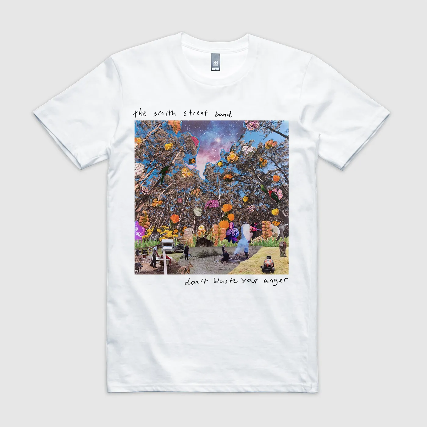 The Smith Street Band Don't Waste Your Anger Cover Tee (White)