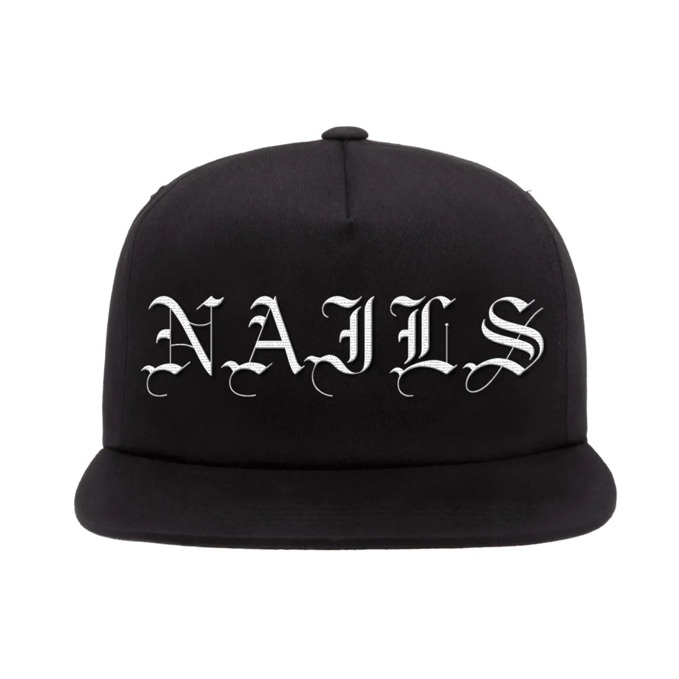 Nails Embroidered Logo Snapback Hat
