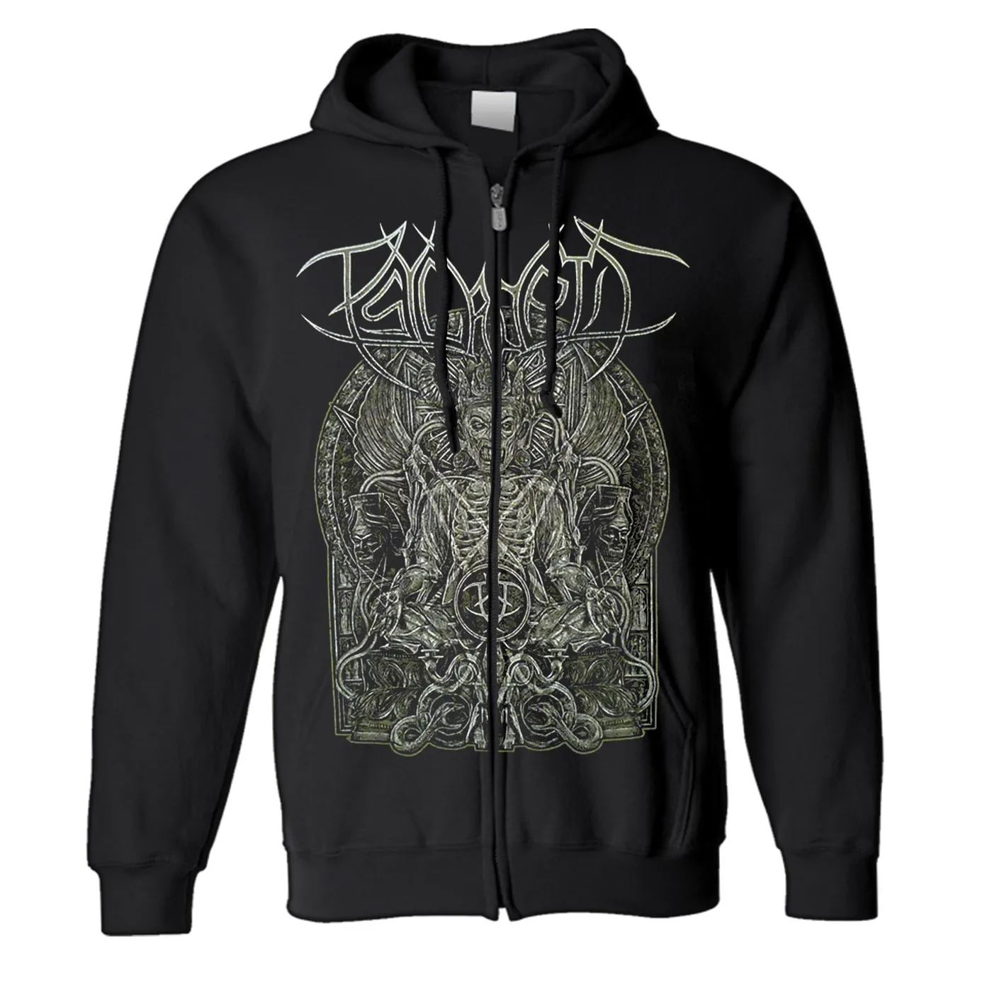 Psycroptic Monk Zip Up Hoodie (Black)