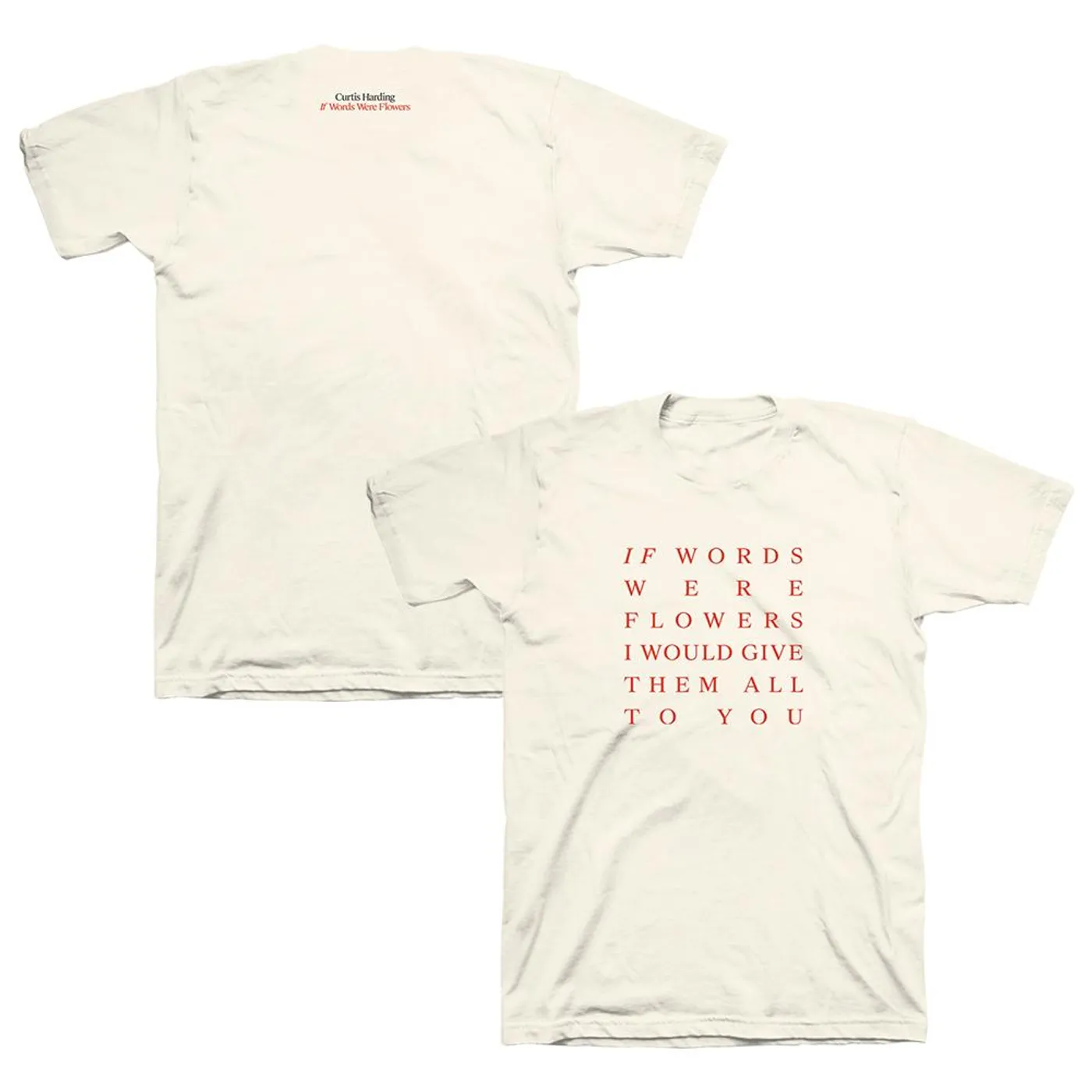 Curtis Harding If Words Were Flowers Tee (Natural)