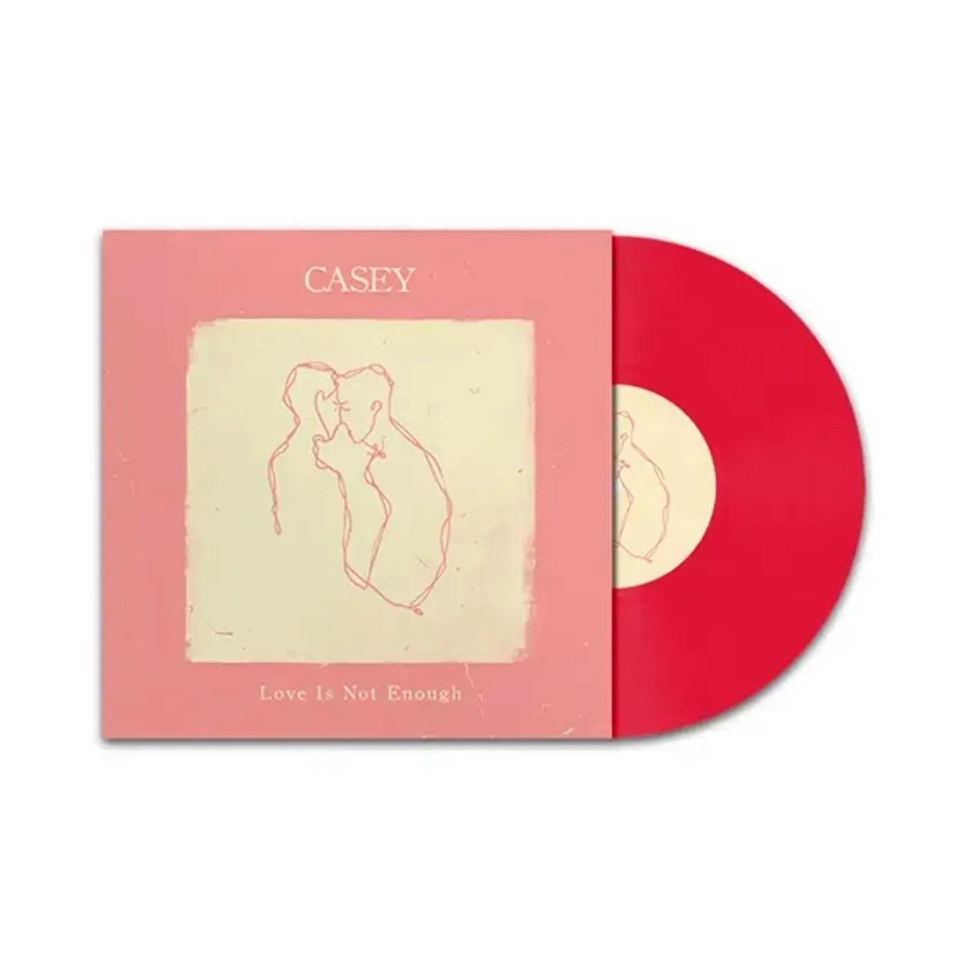 Casey Love Is Not Enough LP (Blood Red) (Vinyl)