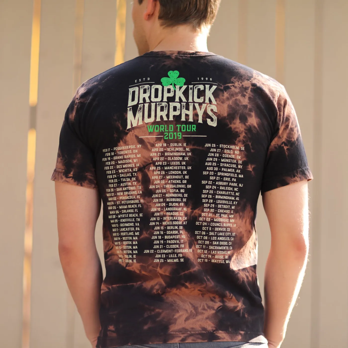 Dropkick Murphys Anchor Dyed T-Shirt (Bleach Dye)