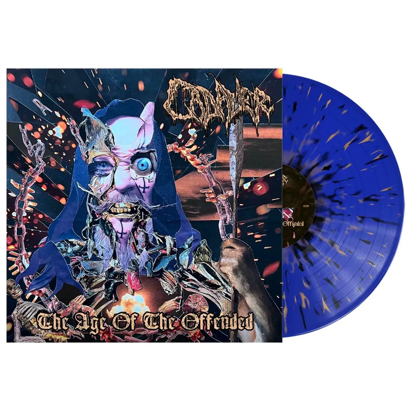 Cadaver The Age Of The Offended LP (Blue with Orange Black Splatter Vinyl)