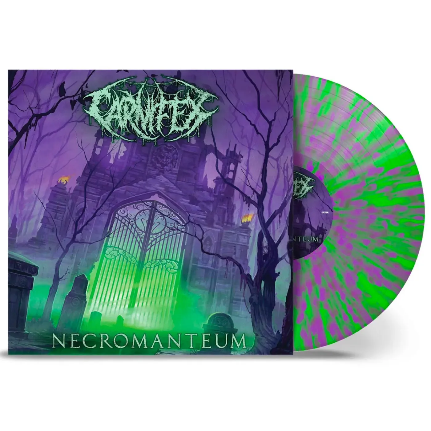 Carnifex Necromanteum LP (Neon Green with Purple Splatter Vinyl)