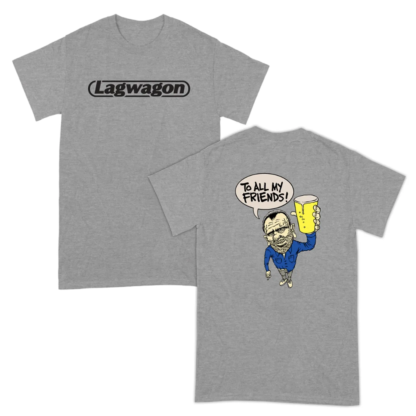 Lagwagon To All My Friends Tee (Heather Grey)