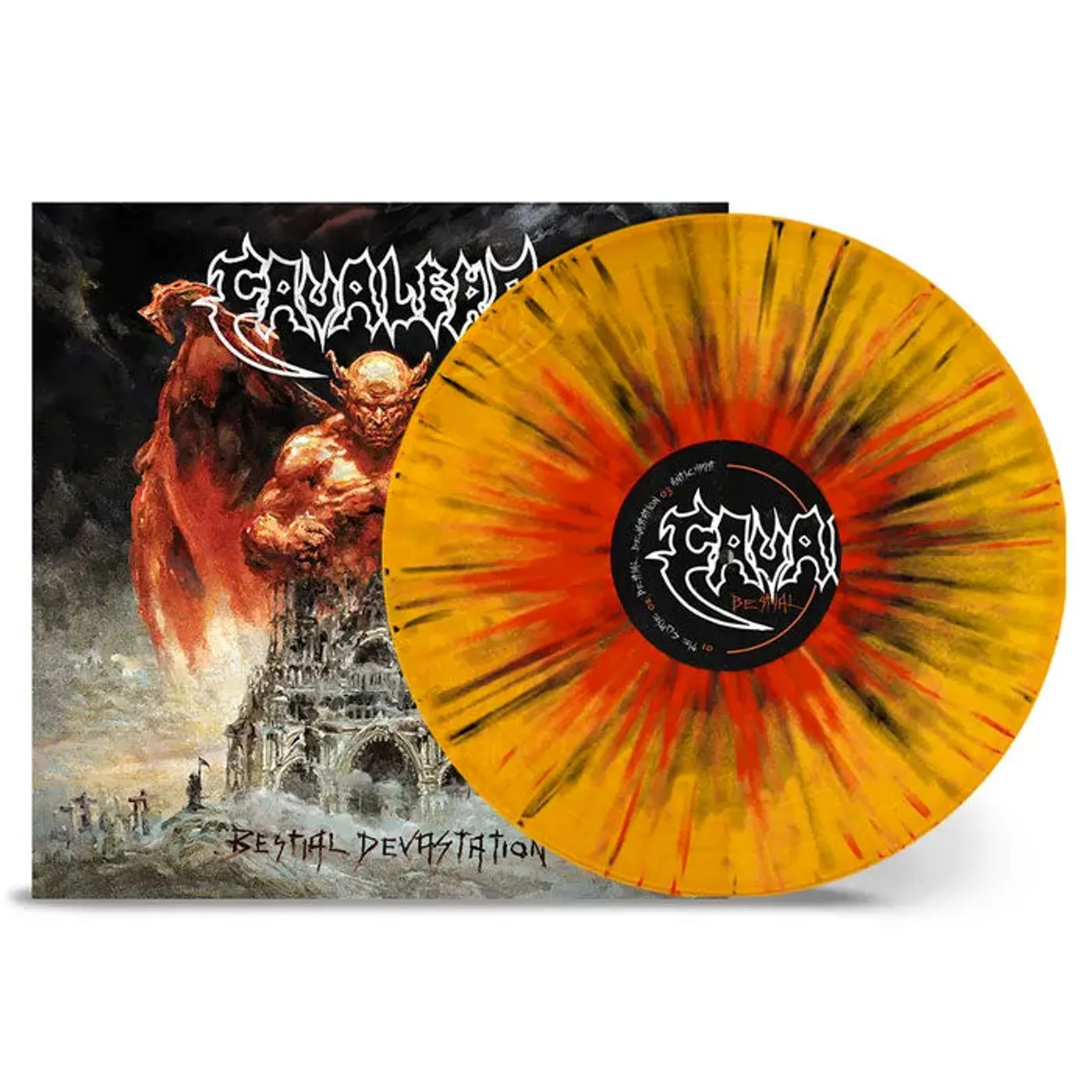 Cavalera Bestial Devastation LP (Transparent Orange/Red/Black Splatter Vinyl)
