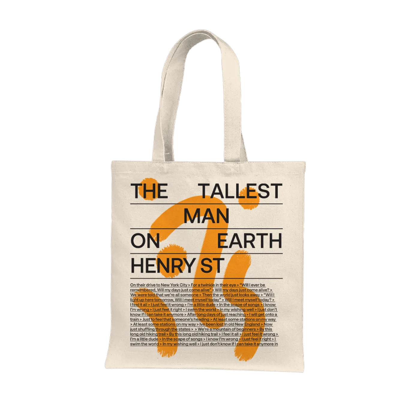 The Tallest Man On Earth Henry St. Tote Bag (Natural)