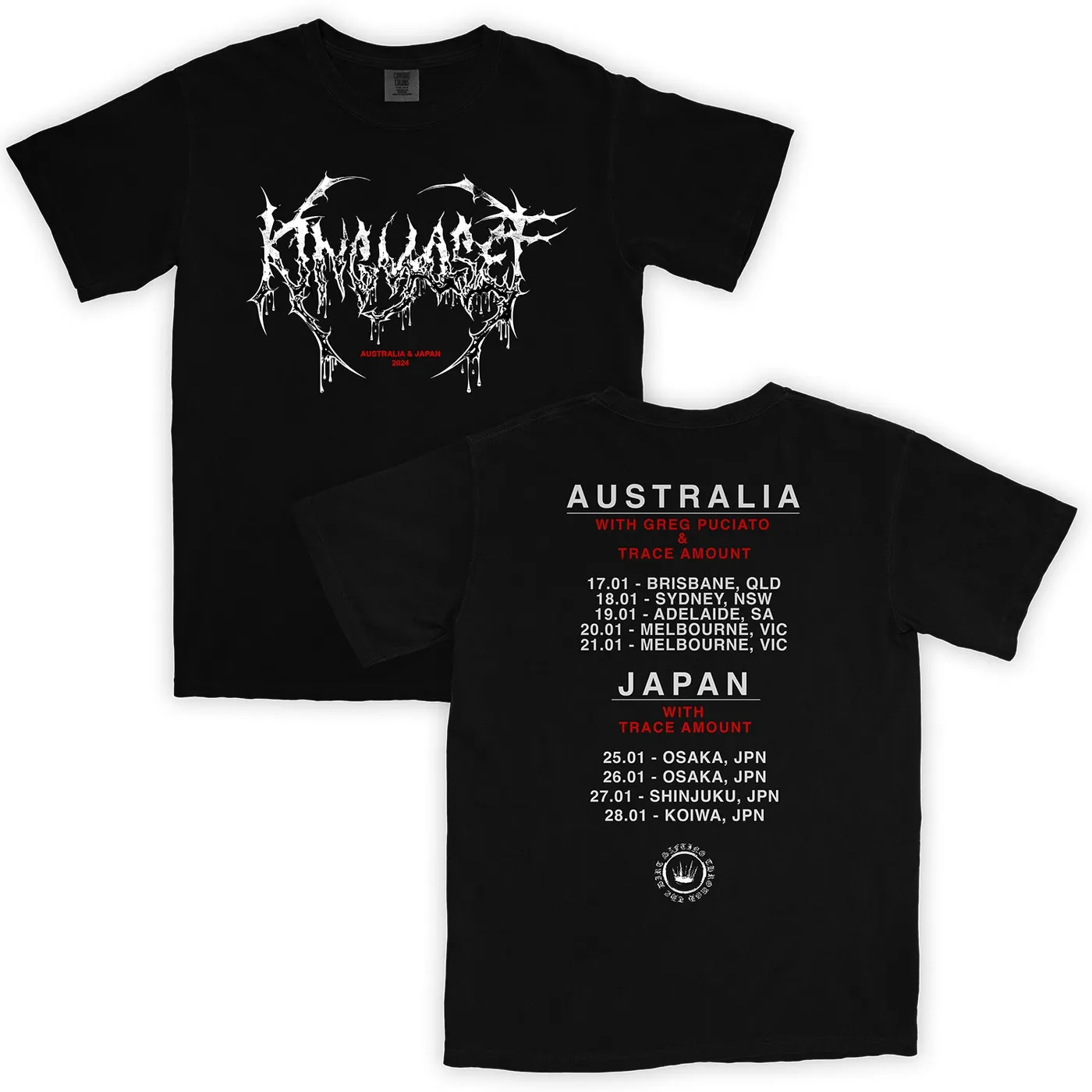 King Yosef AUS & Japan Tour T-Shirt (Black)