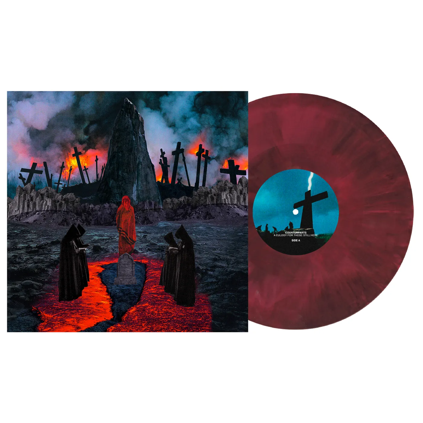 Counterparts A Eulogy For Those Still Here LP (Hot Pink & Black Galaxy Vinyl)