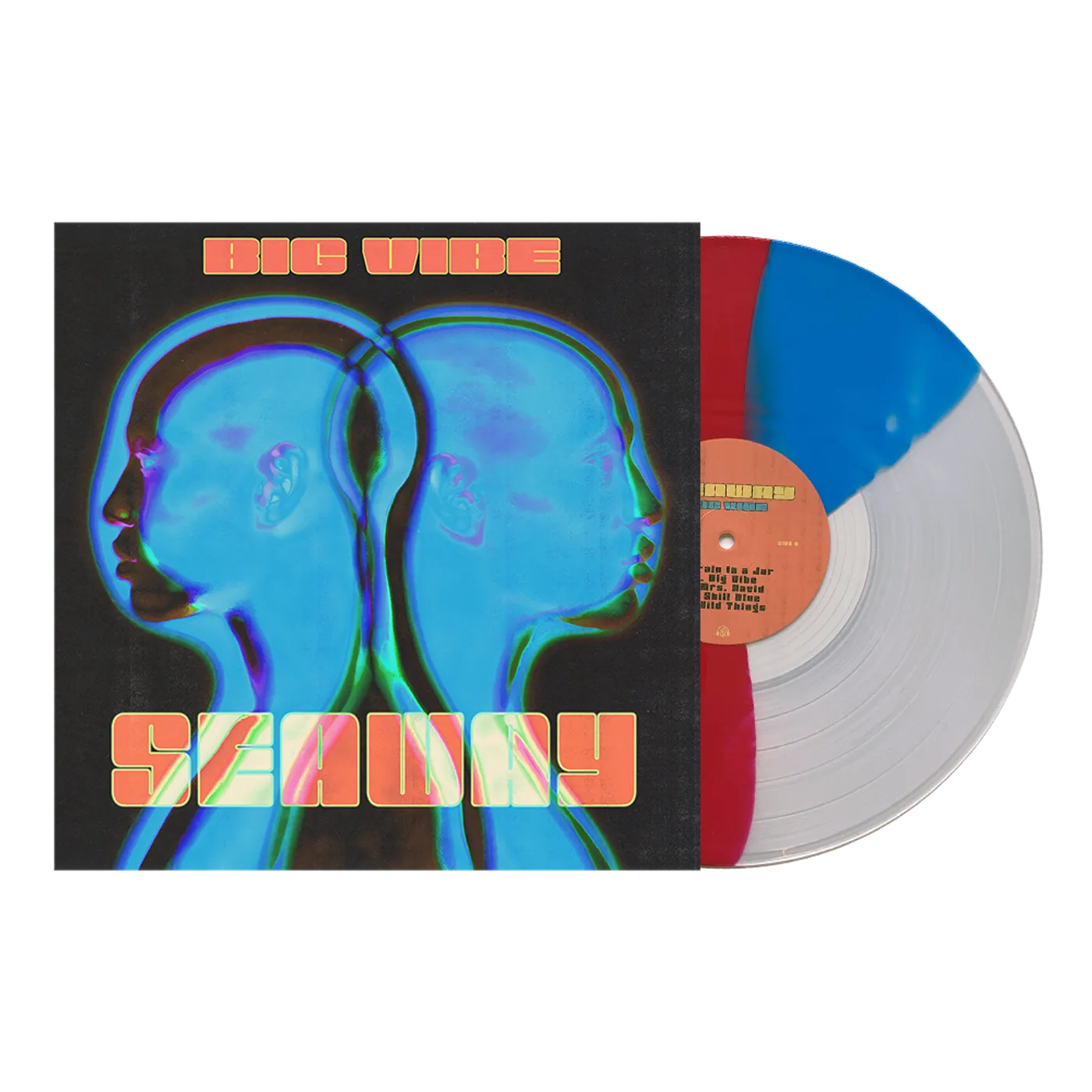 Seaway Big Vibe 12" Vinyl (Ultra Clear w/ Royal Blue & Hot Pink Twist)