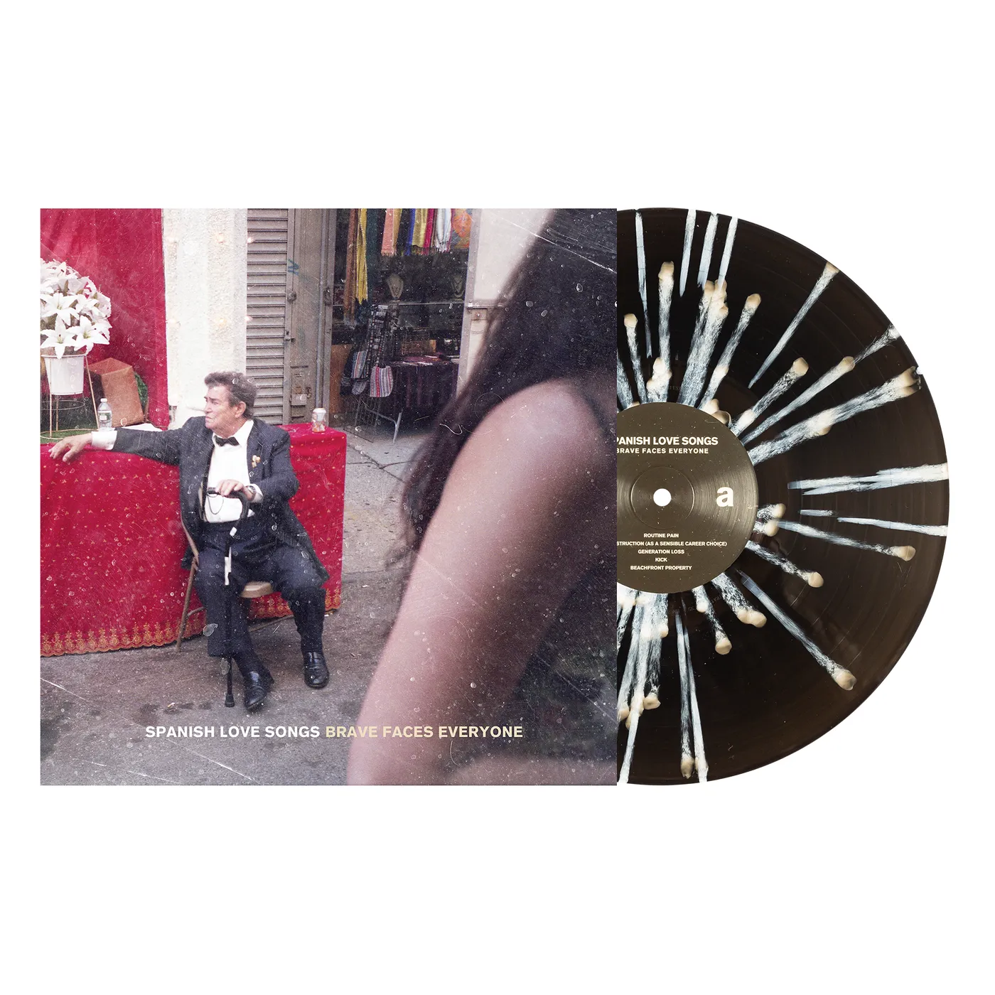 Spanish Love Songs Brave Faces Everyone 12" Vinyl (Black Ice with White Splatter)