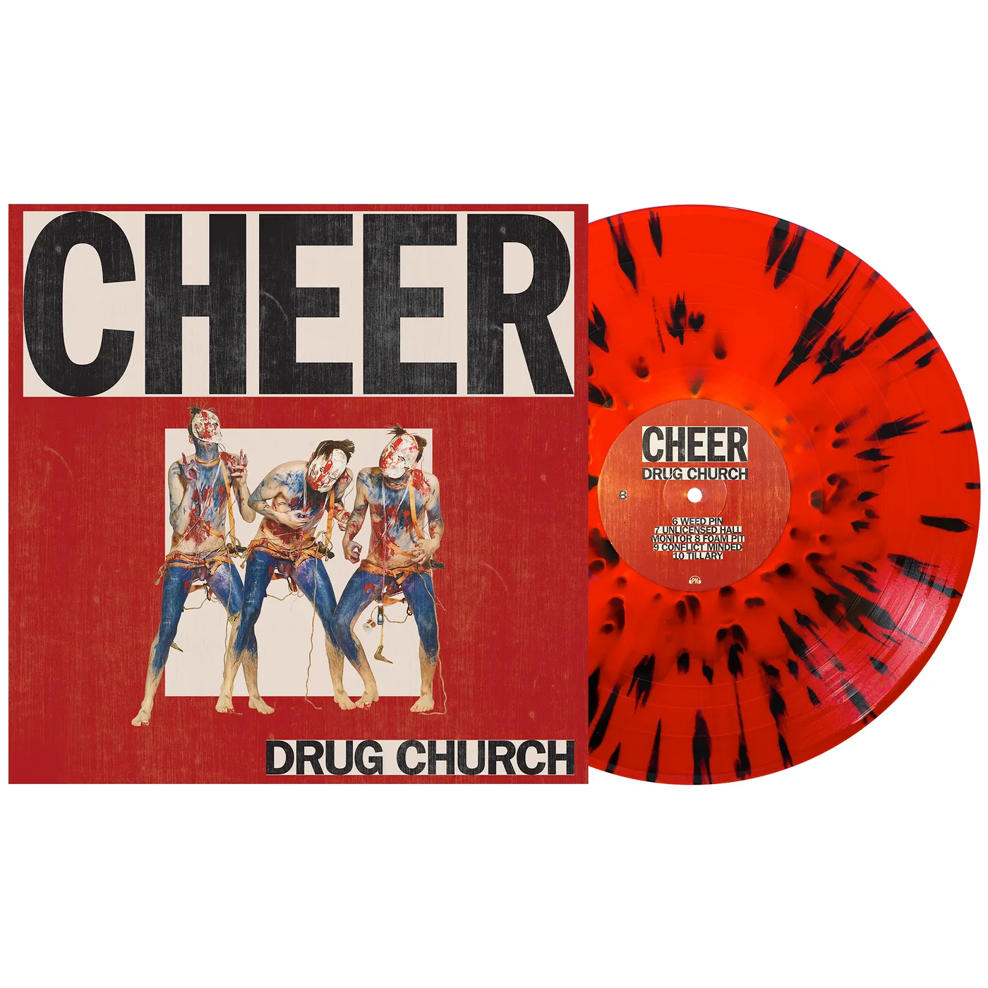 Drug Church Cheer 12" Vinyl (Bone in Blood Red w/ Heavy Black Splatter)