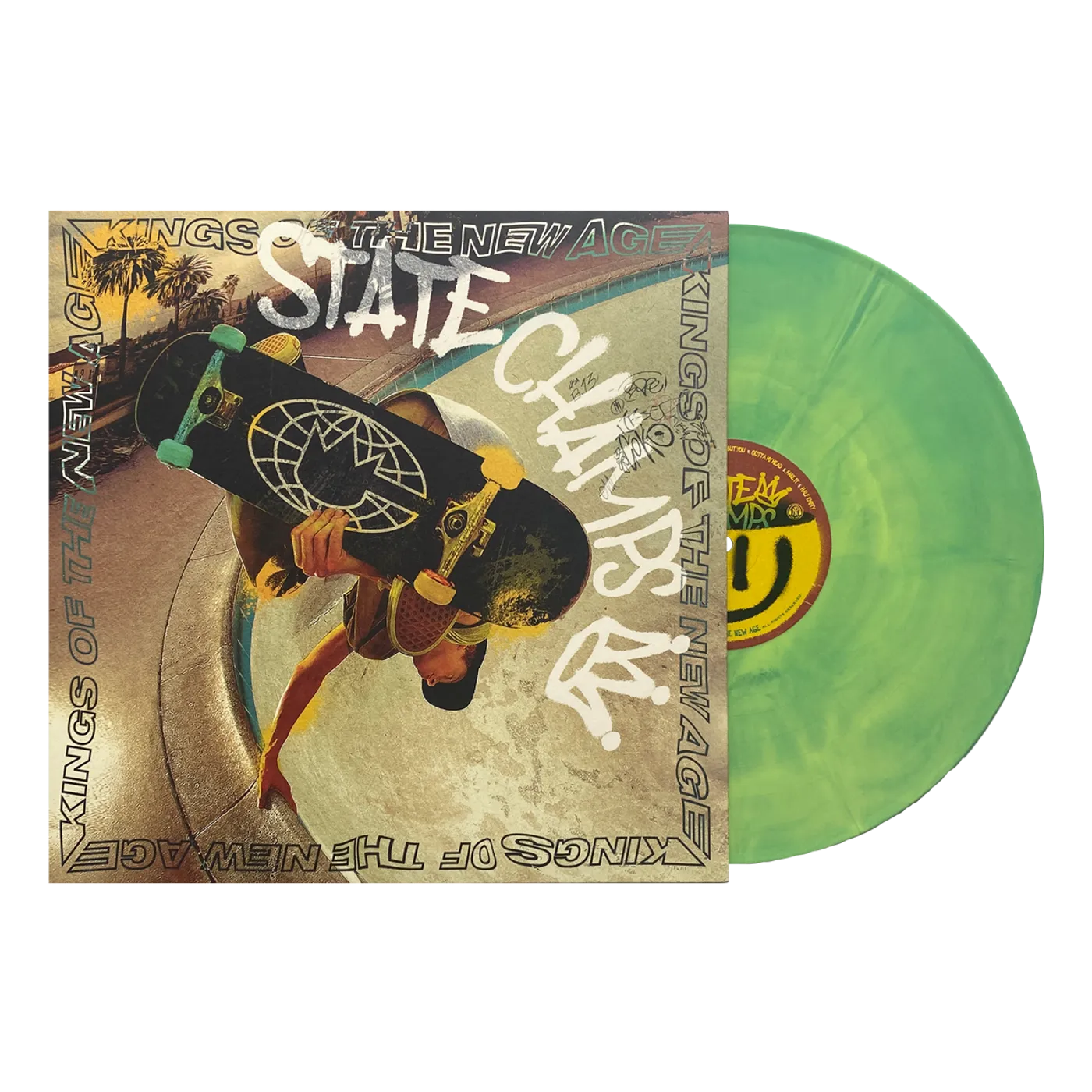 State Champs Kings Of The New Age LP (Easter Yellow and Sea Blue Galaxy Vinyl)