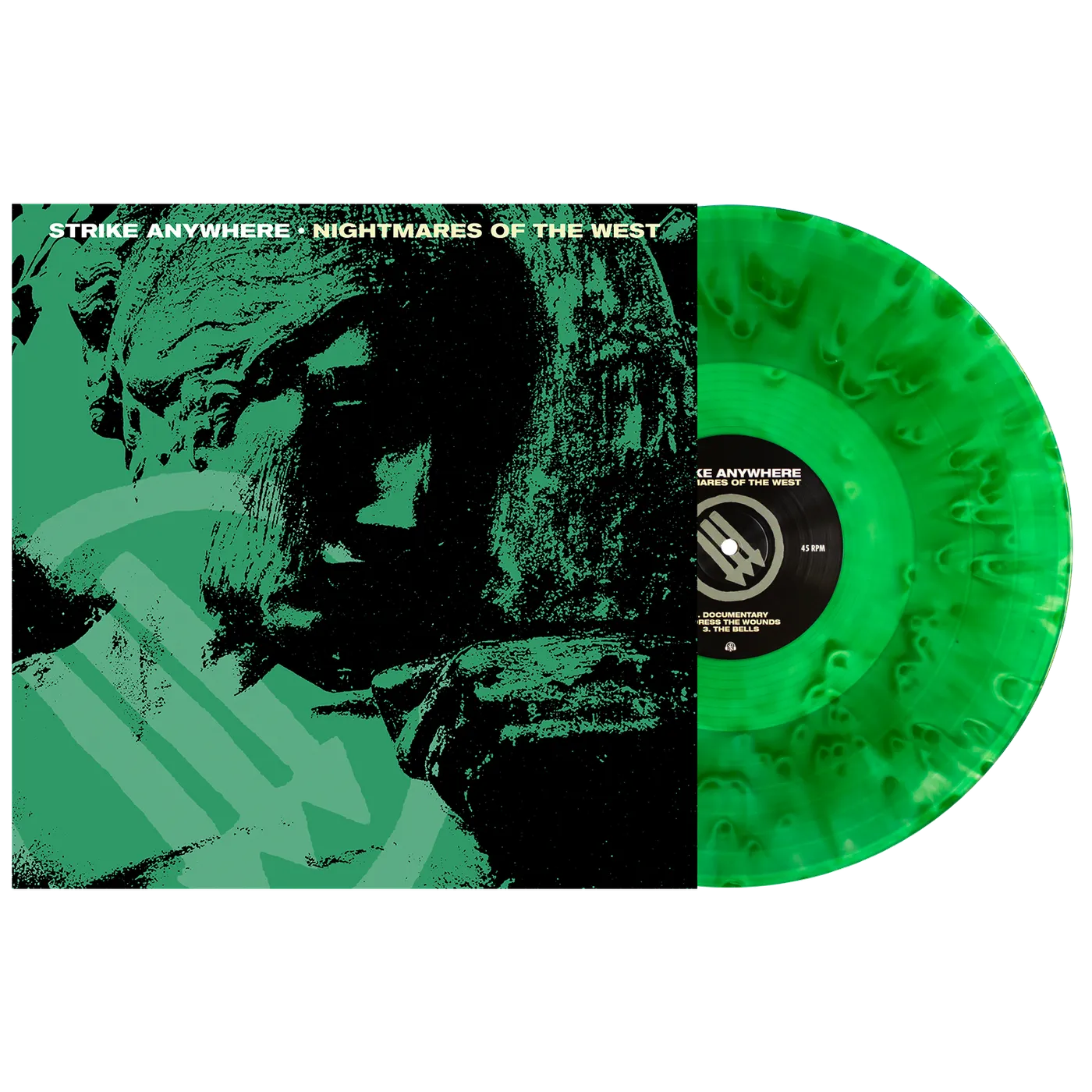 Strike Anywhere Nightmares of the West LP (Kelly Green Cloudy) (Vinyl)