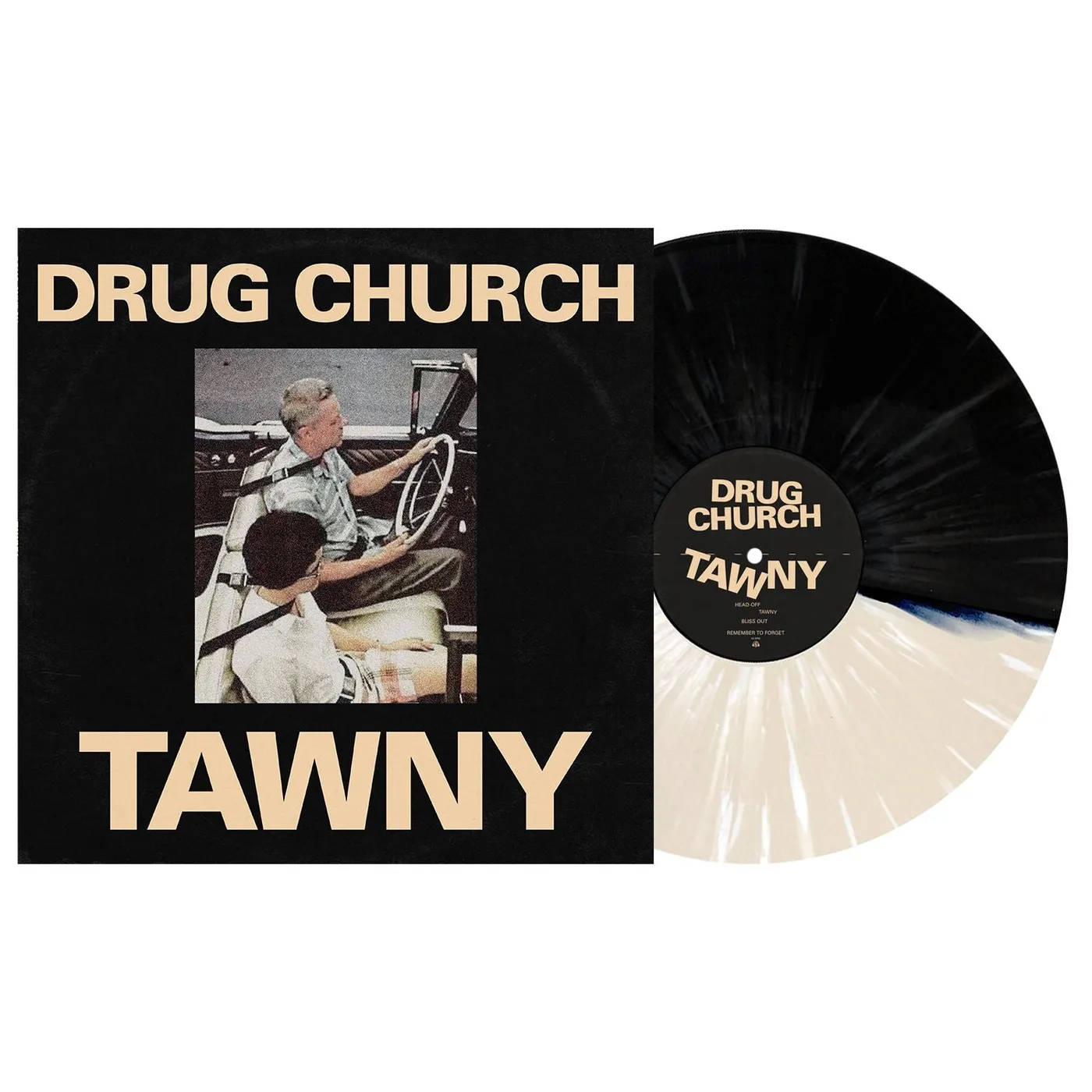 Drug Church TAWNY 12" Vinyl (Half Black/Half Bone with White Splatter)