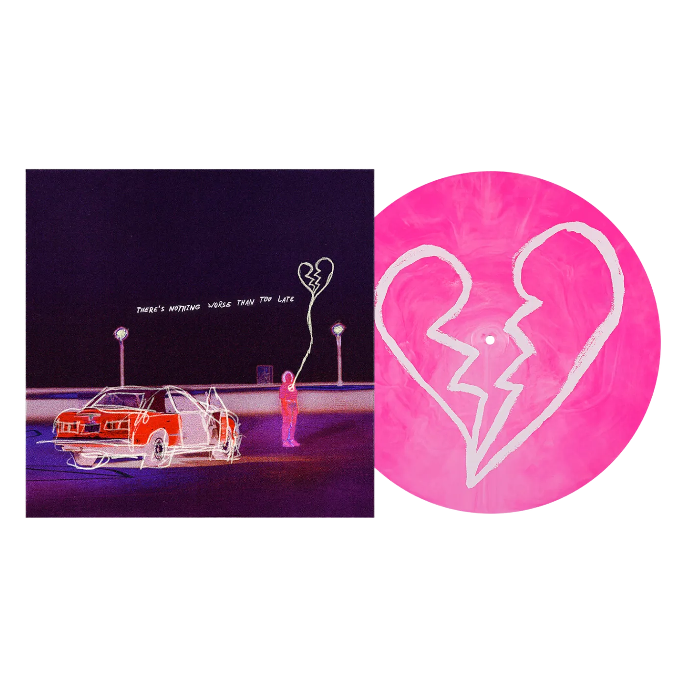 Real Friends There's Nothing Worse Than Too Late 12" Vinyl (Magenta Galaxy)