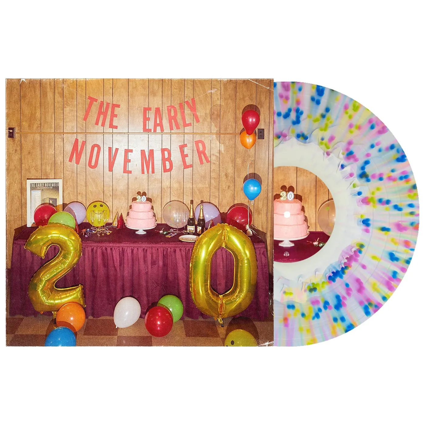 The Early November Twenty LP (White in Clear with Easter Yellow, Baby Pink & Royal Blue Splatter Vinyl)