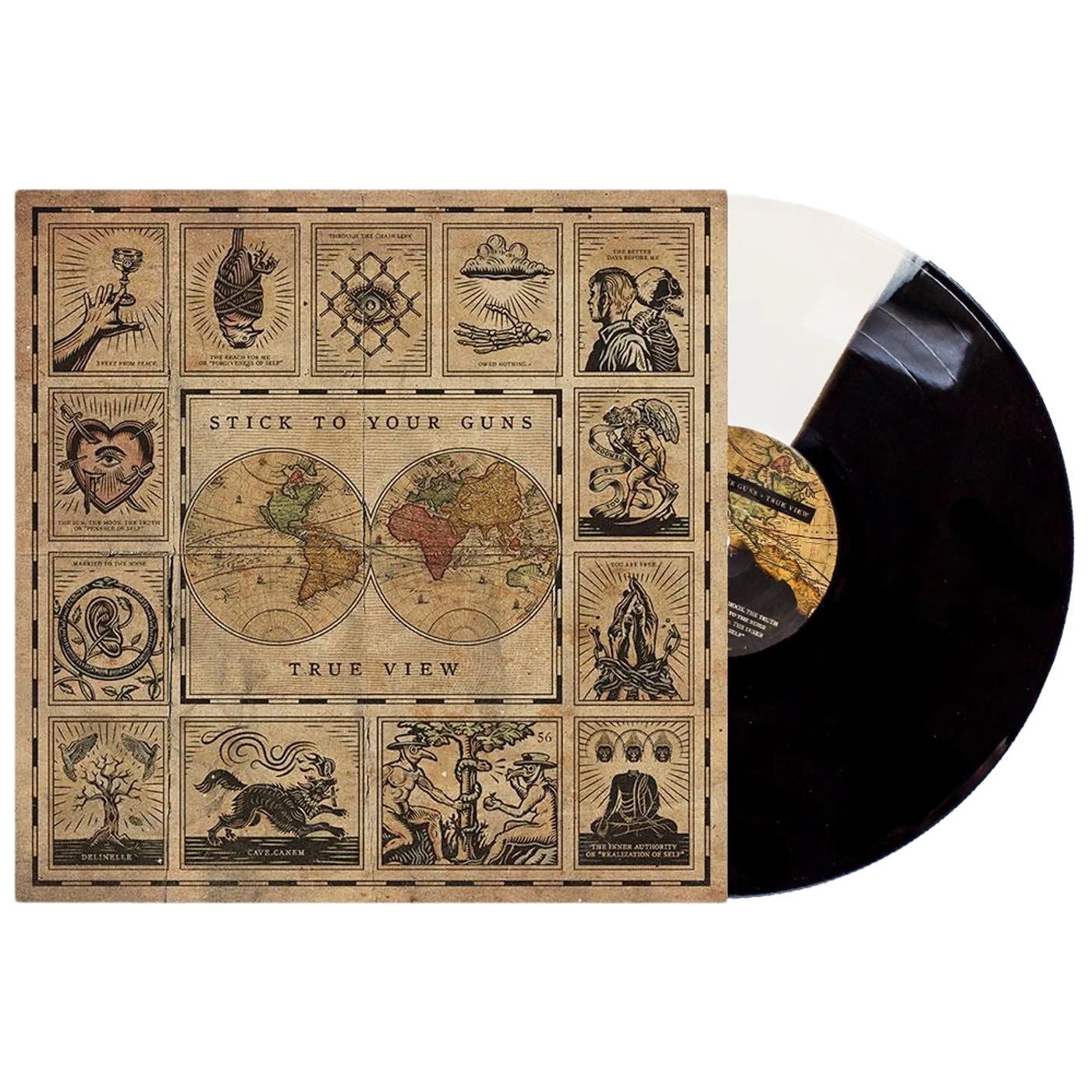 Stick To Your Guns True View 12" Vinyl (Half Black/Half White)