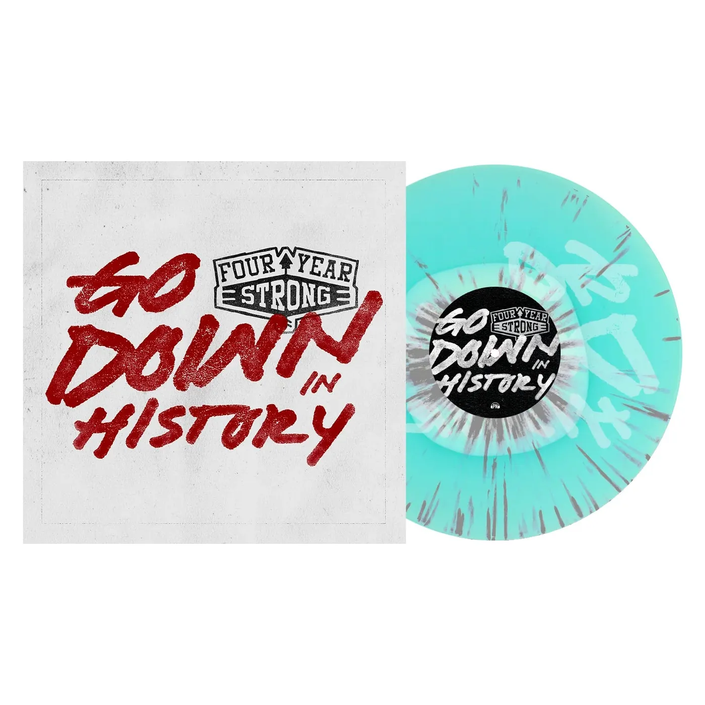 Four Year Strong Go Down In History 12" Vinyl (White In Electric Blue W/ Silver Splatter)