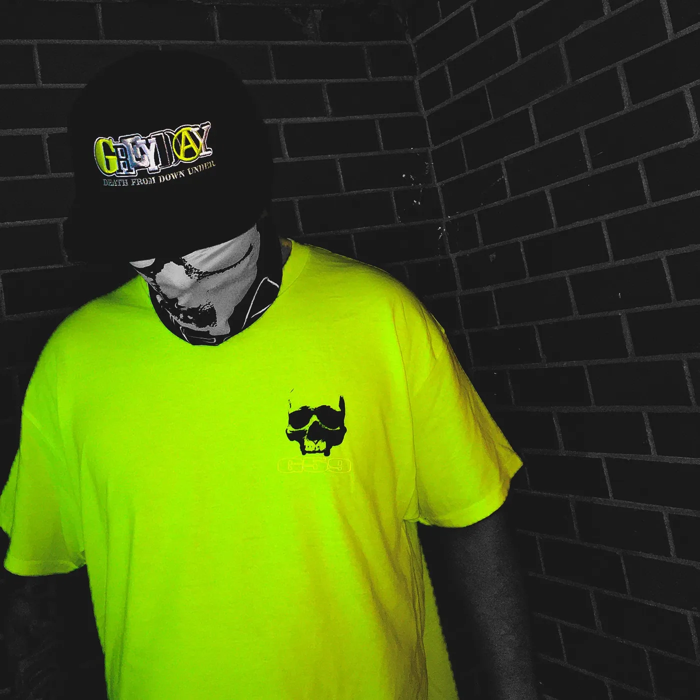$uicideboy$ G59 Skull T-Shirt (Safety Green)