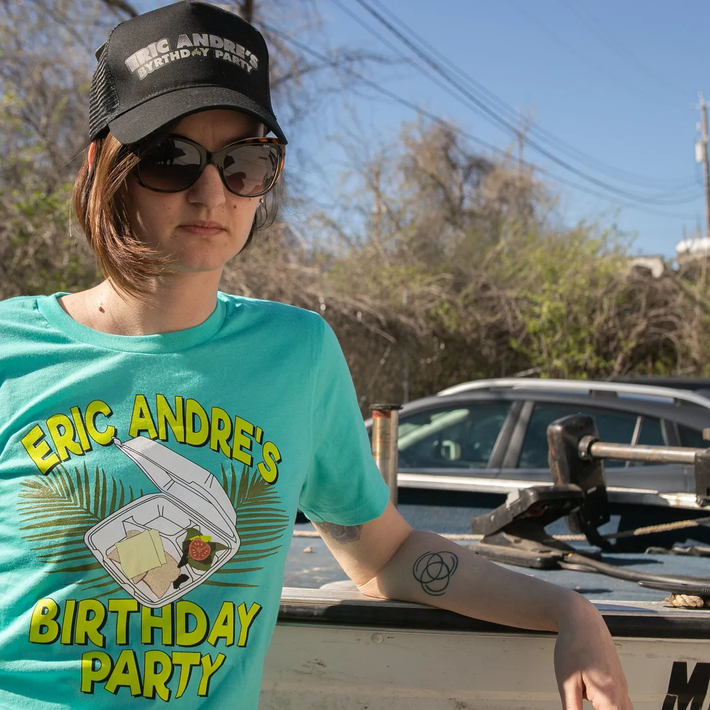 Eric Andre | Byrthday Text Trucker Hat - Black